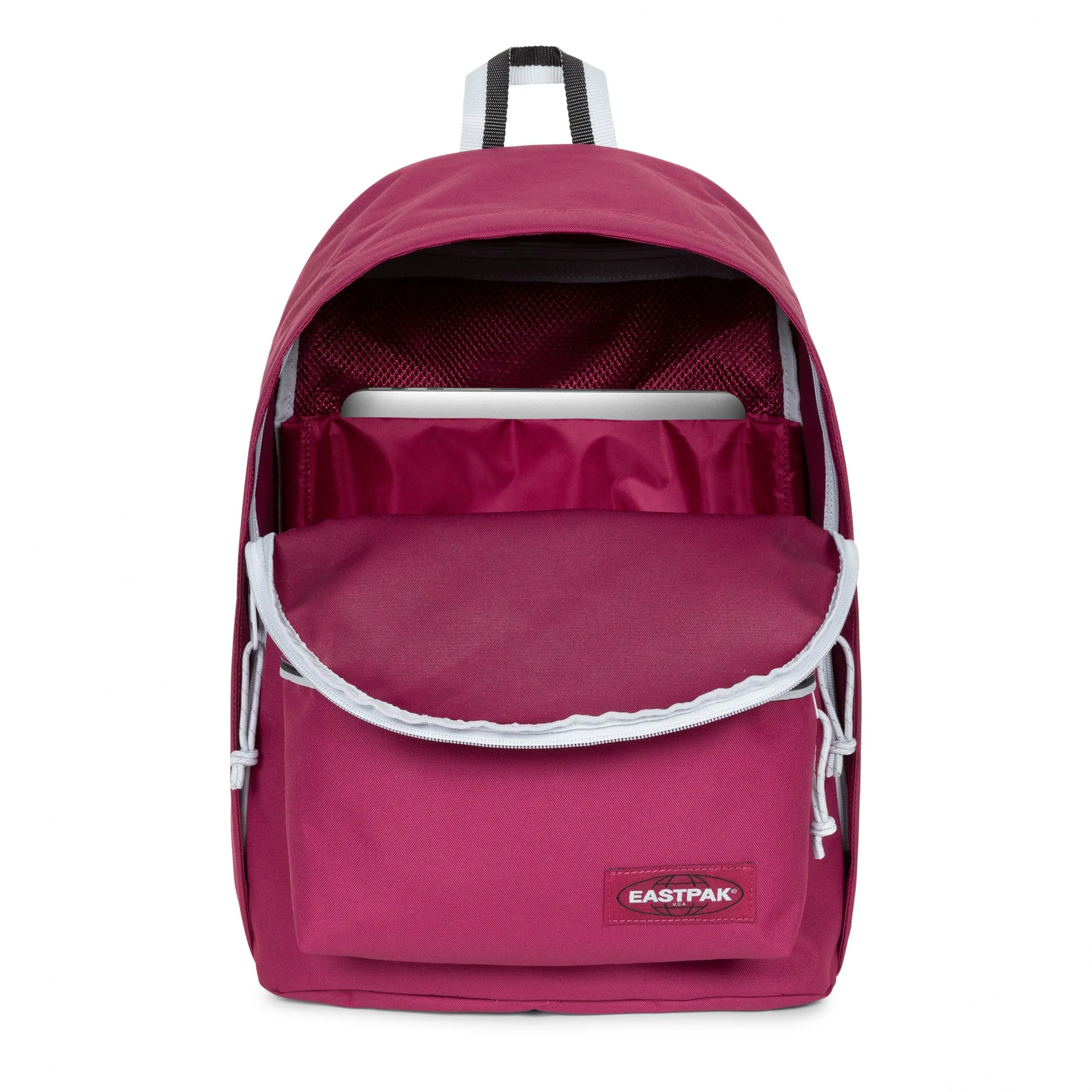 Eastpak Out of Office Zaino 27L, scomparto laptop 13–15”, Kontrast Prep Burgundy - immagine 2