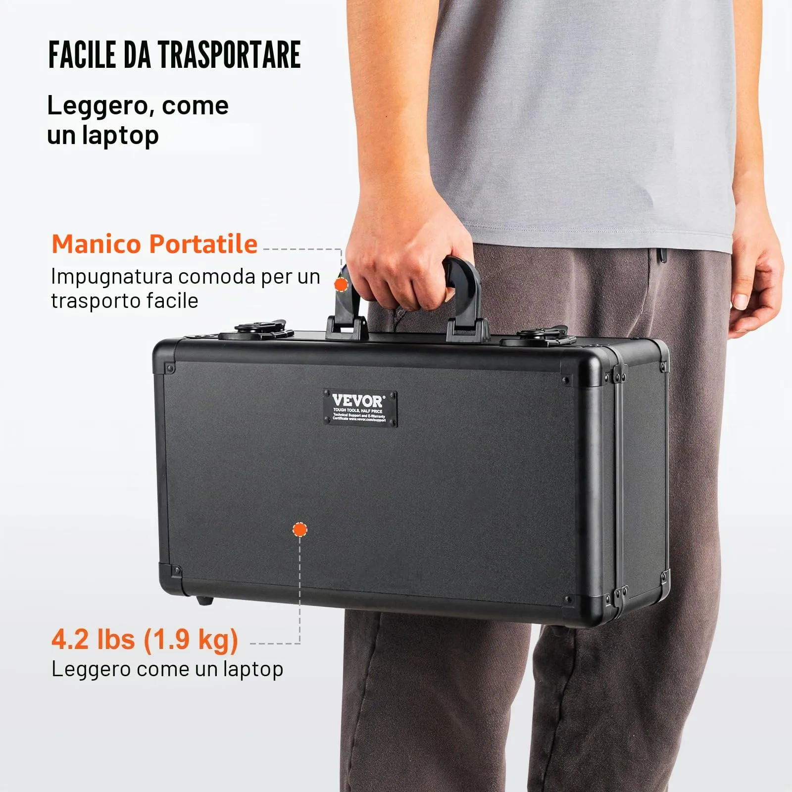 VEVOR Scatola Porta Carte Classificate TB1108 con Chiusura Codificata, 4 Fessure, per 108 Carte PSA, 84 SGC o 388 Top Loaders - immagine 7