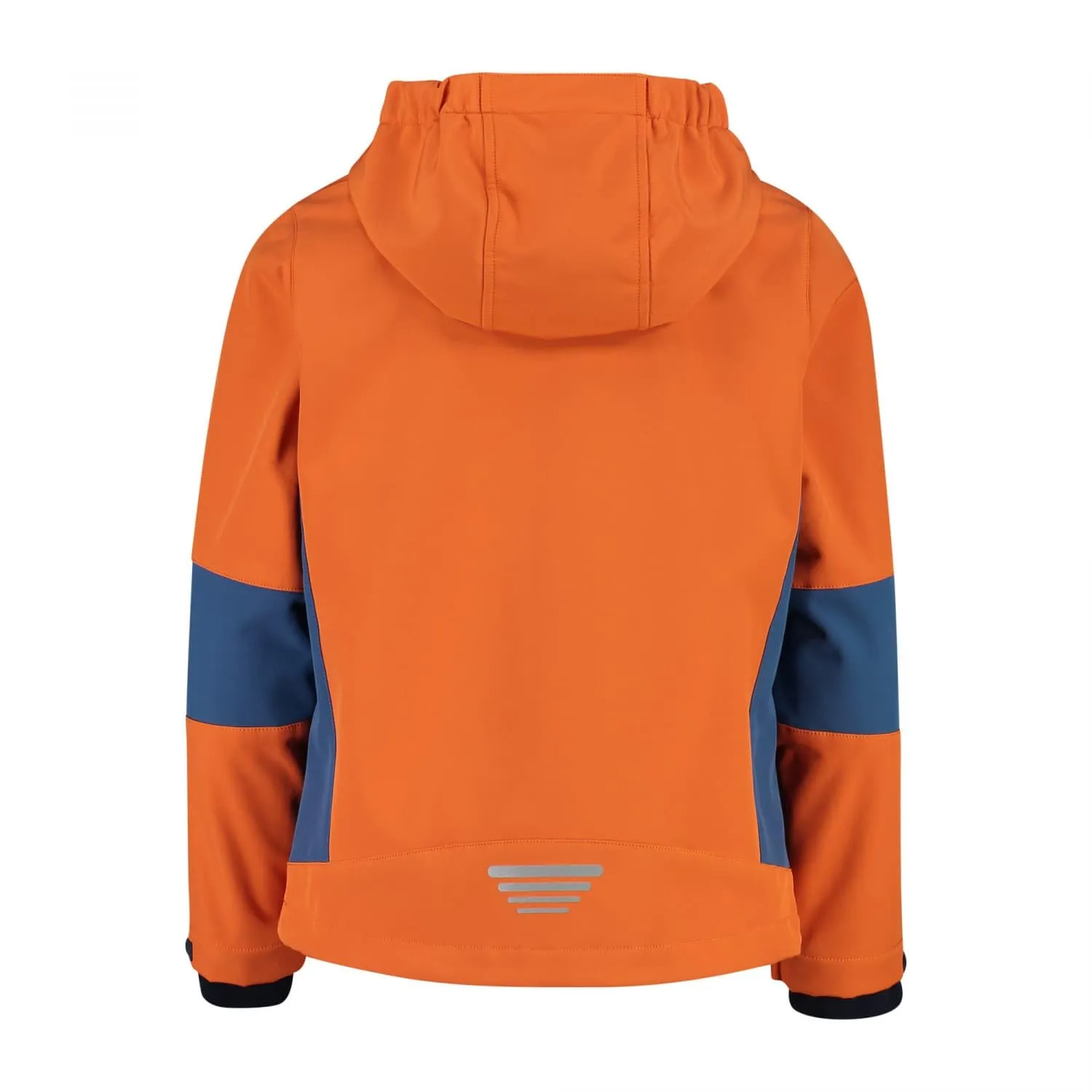 CMP Kid Jacket Fix Hood, Arancio-Bluestone, 104 - immagine 2