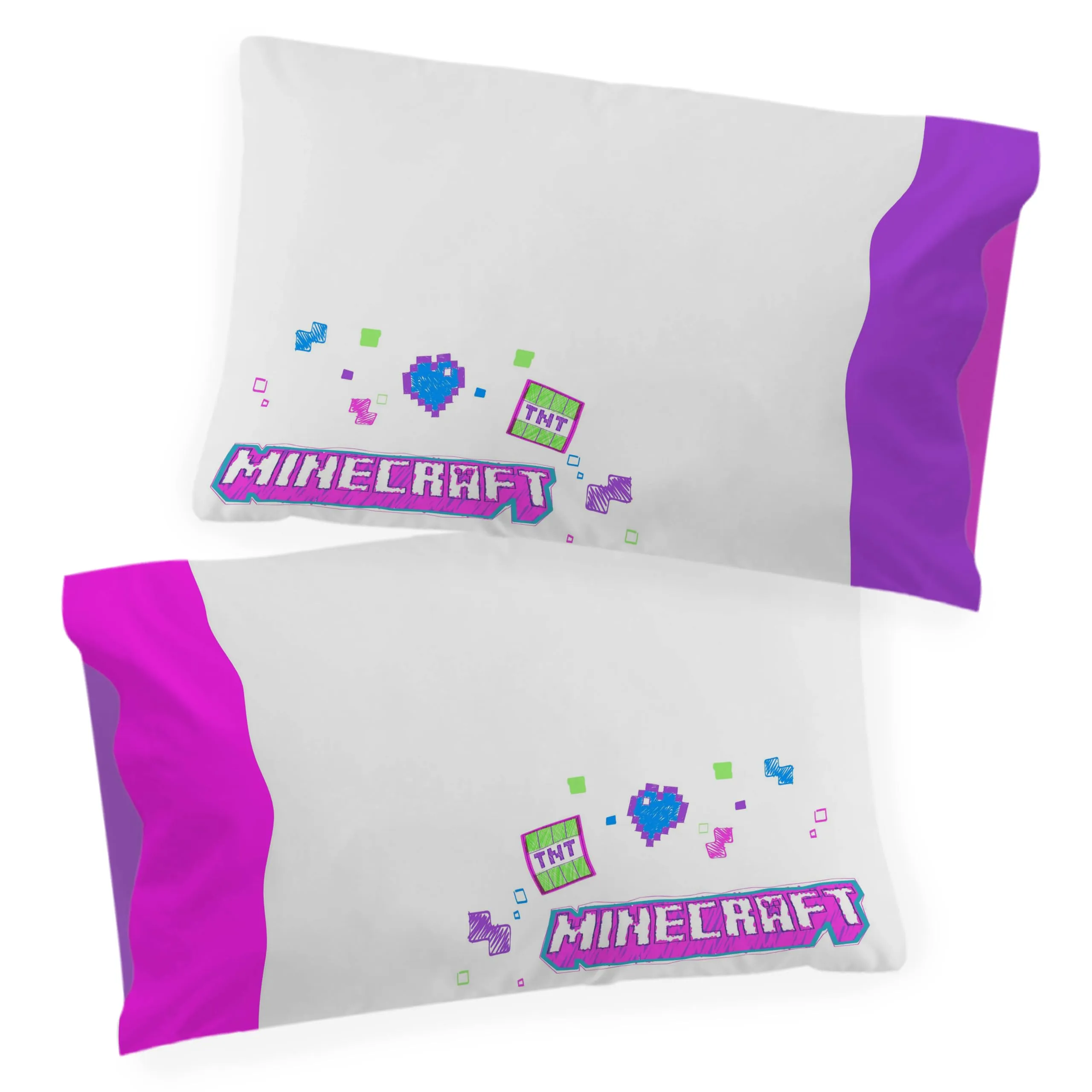 Jay Franco Minecraft Neon Creeper Set Copripiumino Singolo 100% Cotone con Federa 50x70 cm - immagine 4