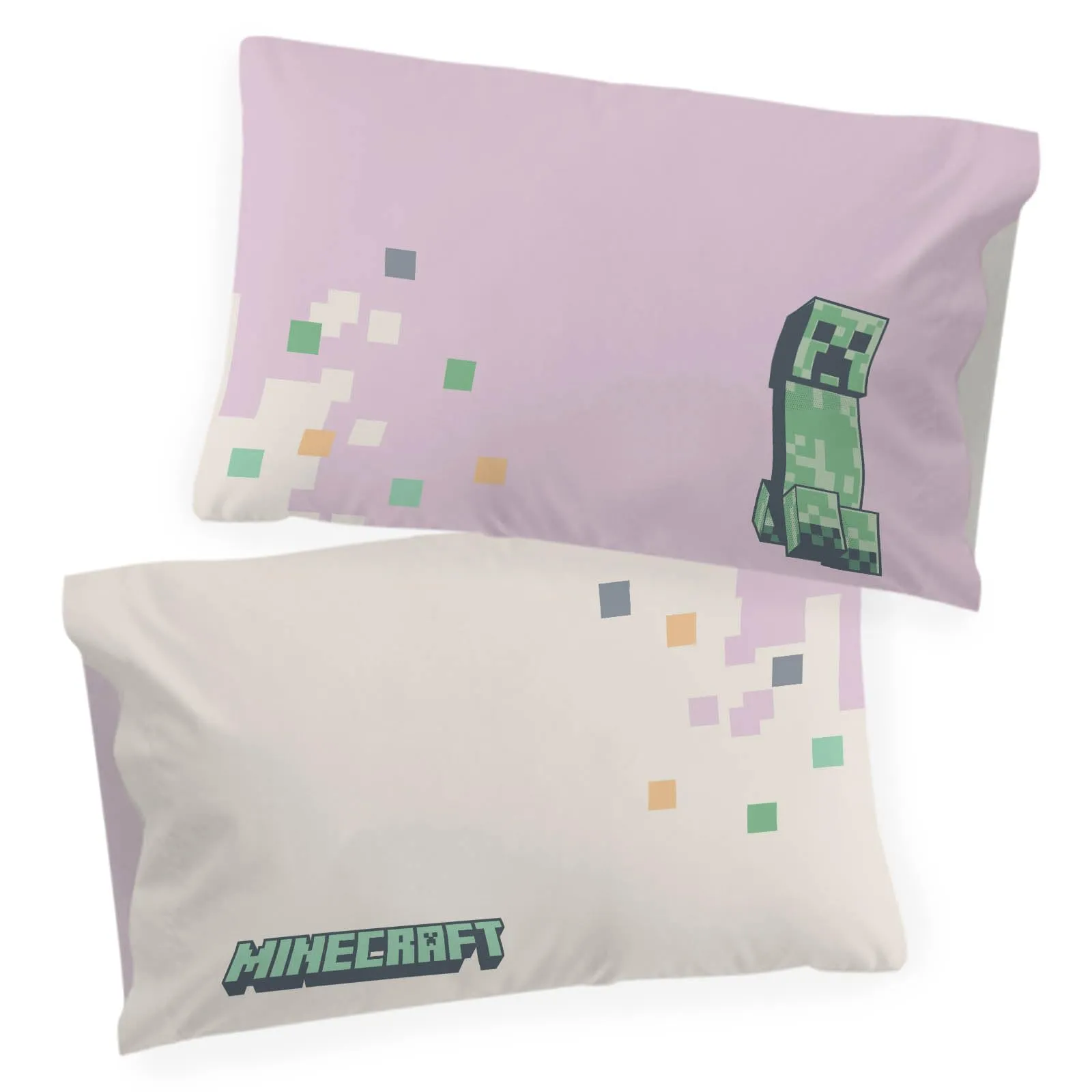 Jay Franco Set Copripiumino Singolo Minecraft Desert Creeper 100% Cotone con Federa 50x70 cm - immagine 4