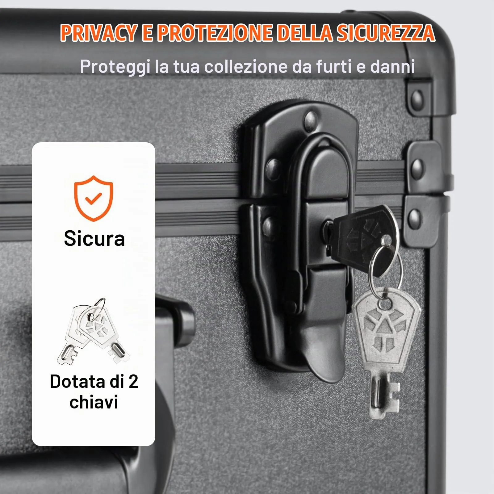 VEVOR Scatola Porta Carte Classificate, 4 Fessure, Custodia con Chiusura Codificata per PSA, BGS e Top Loaders - immagine 5