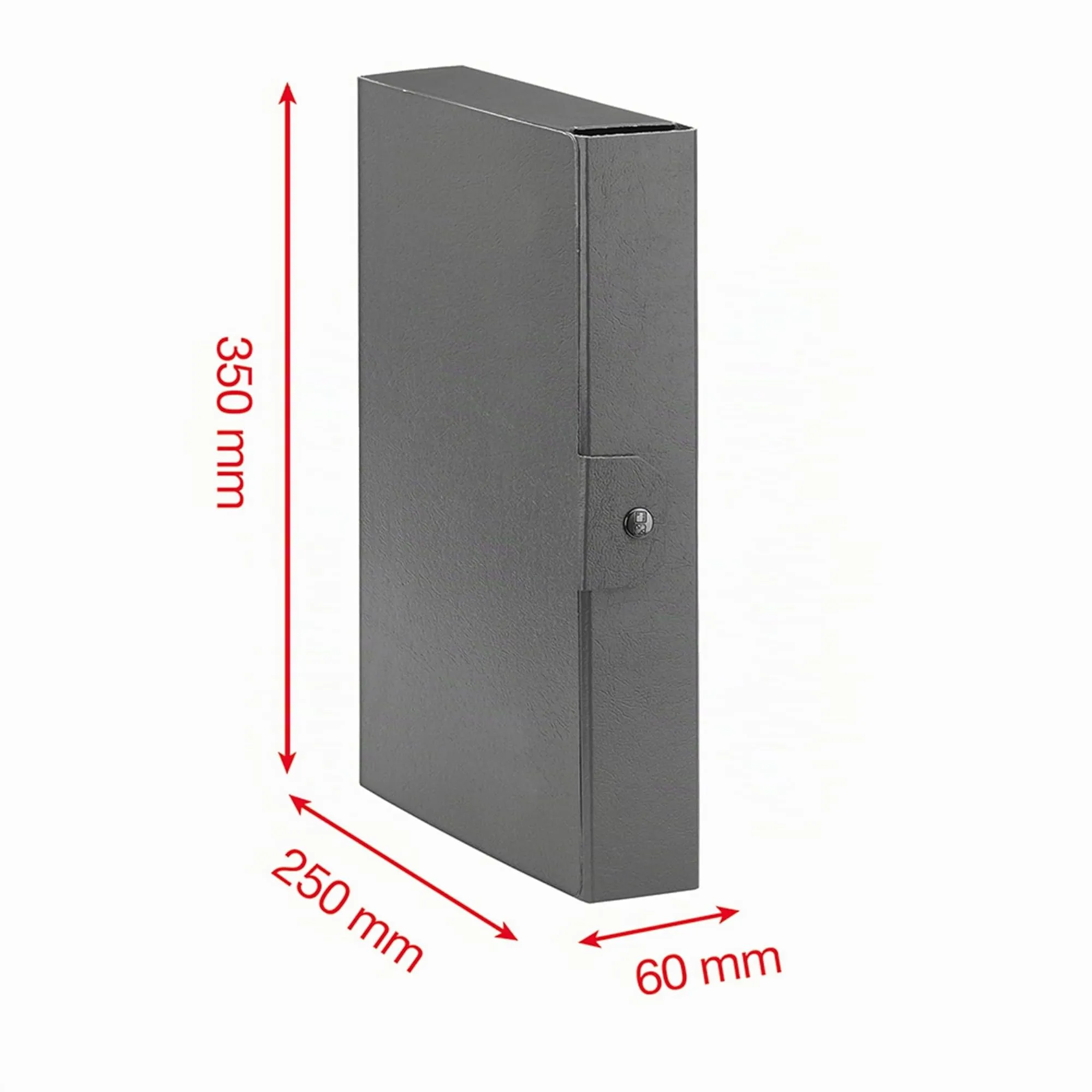 Esselte C26 Eurobox Cartelle Progetti, 25 x 35 cm, Dorso 6 cm, Blu, Set di 5 - immagine 2