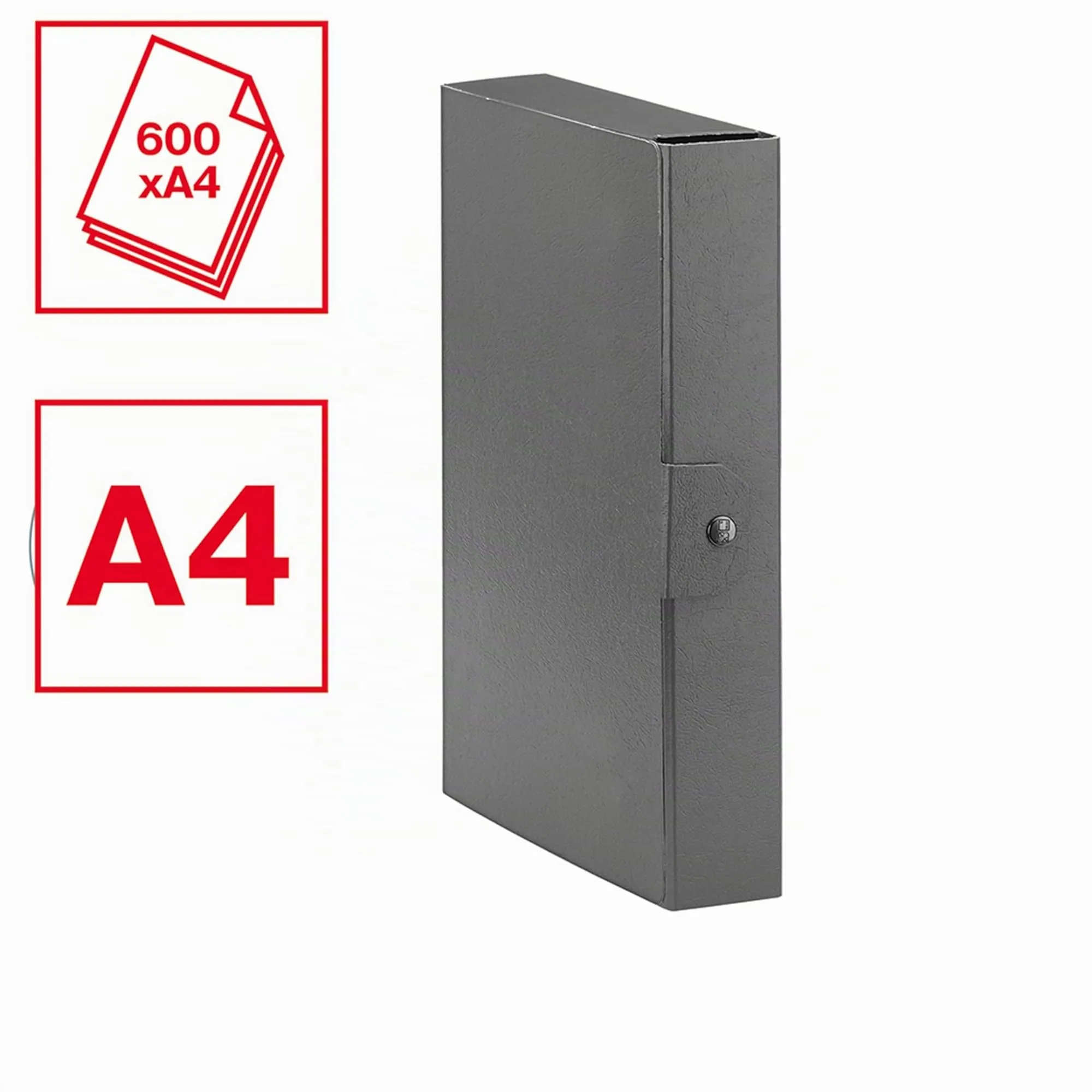 Esselte C26 Eurobox Cartelle Progetti, 25 x 35 cm, Dorso 6 cm, Blu, Set di 5 - immagine 3
