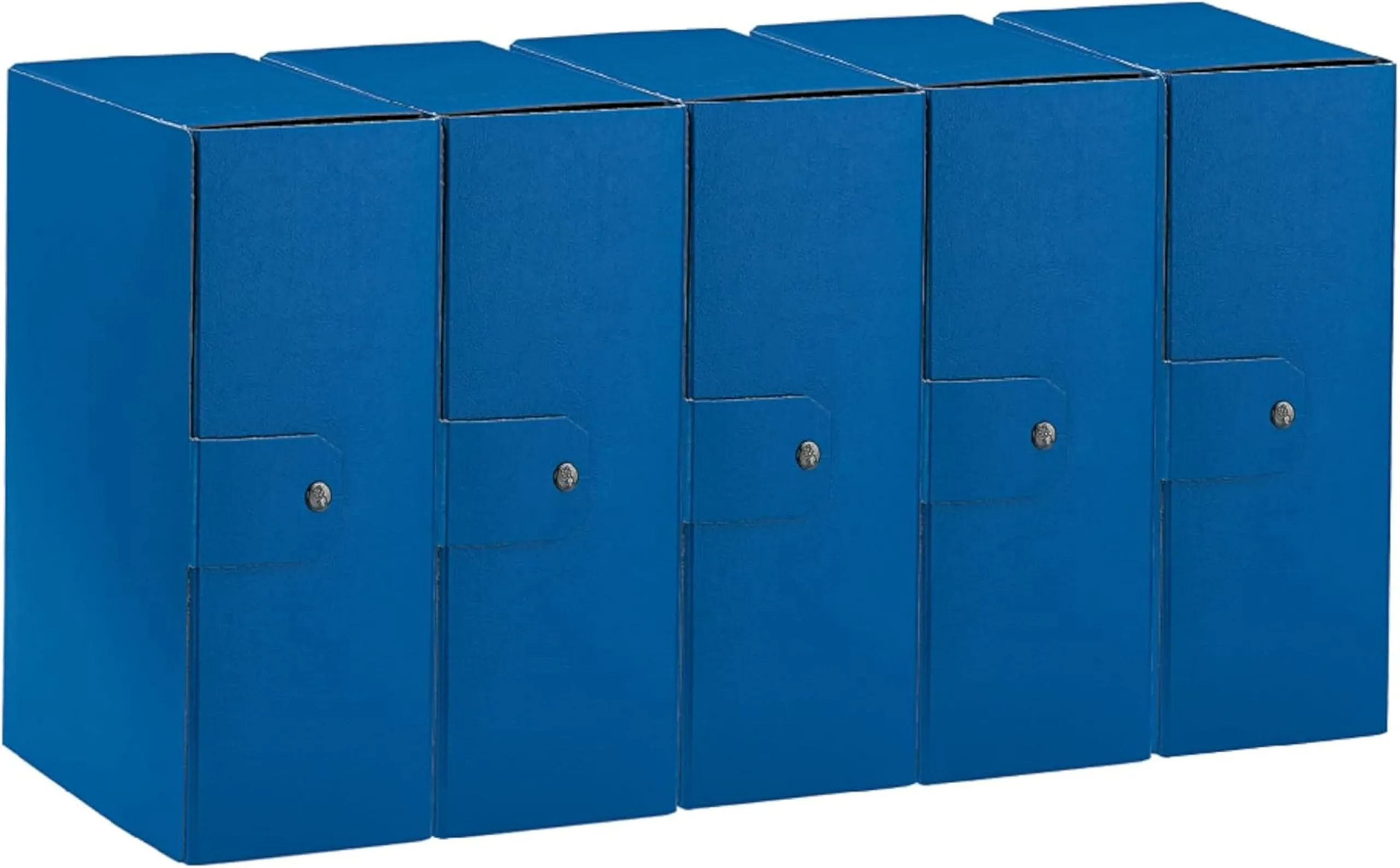 Esselte C32 Eurobox Cartelle Progetti Archivio, 25 x 35 cm, Dorso 12 cm, Blu, 5 Pezzi - immagine 1