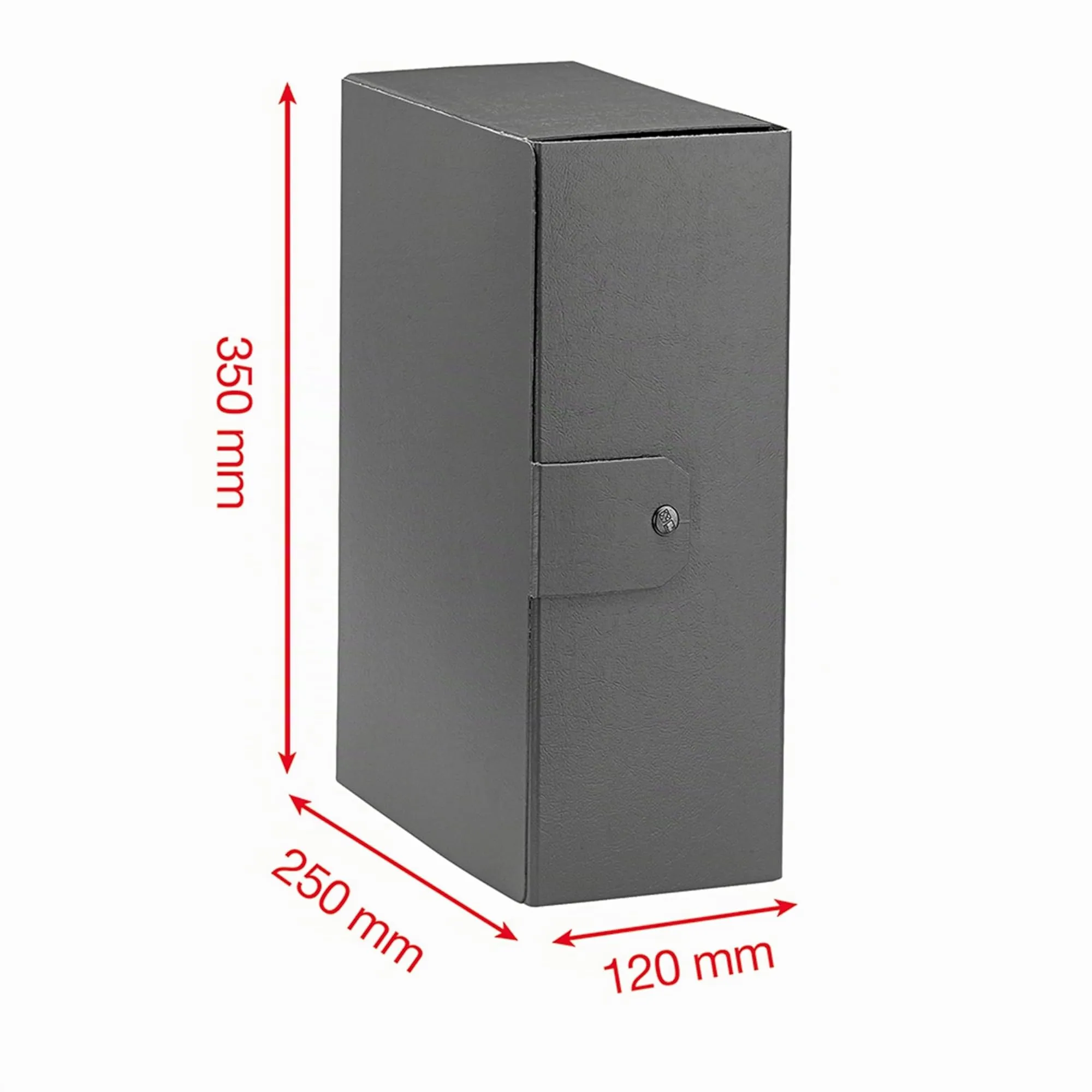 Esselte C32 Eurobox Cartelle Progetti Archivio, 25 x 35 cm, Dorso 12 cm, Blu, 5 Pezzi - immagine 2