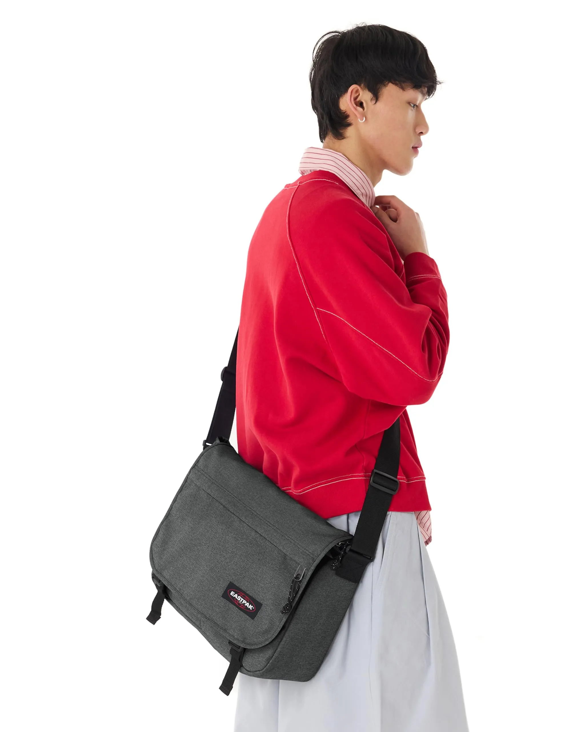 Eastpak Delegate Borsa a Tracolla, 20 L - Black Denim - immagine 2