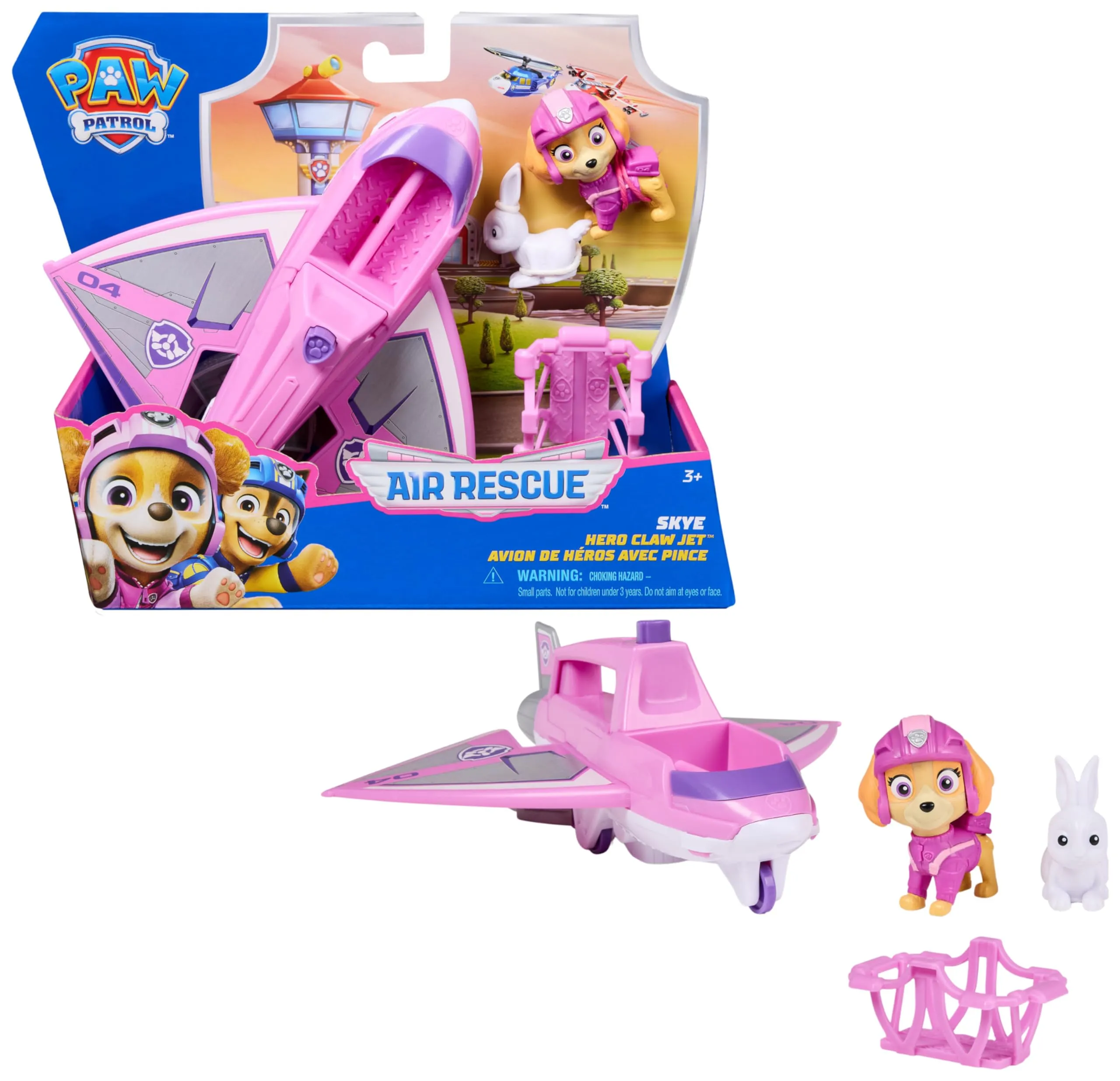 Paw Patrol Air Rescue Jet Aereo con Personaggio Skye - immagine 7