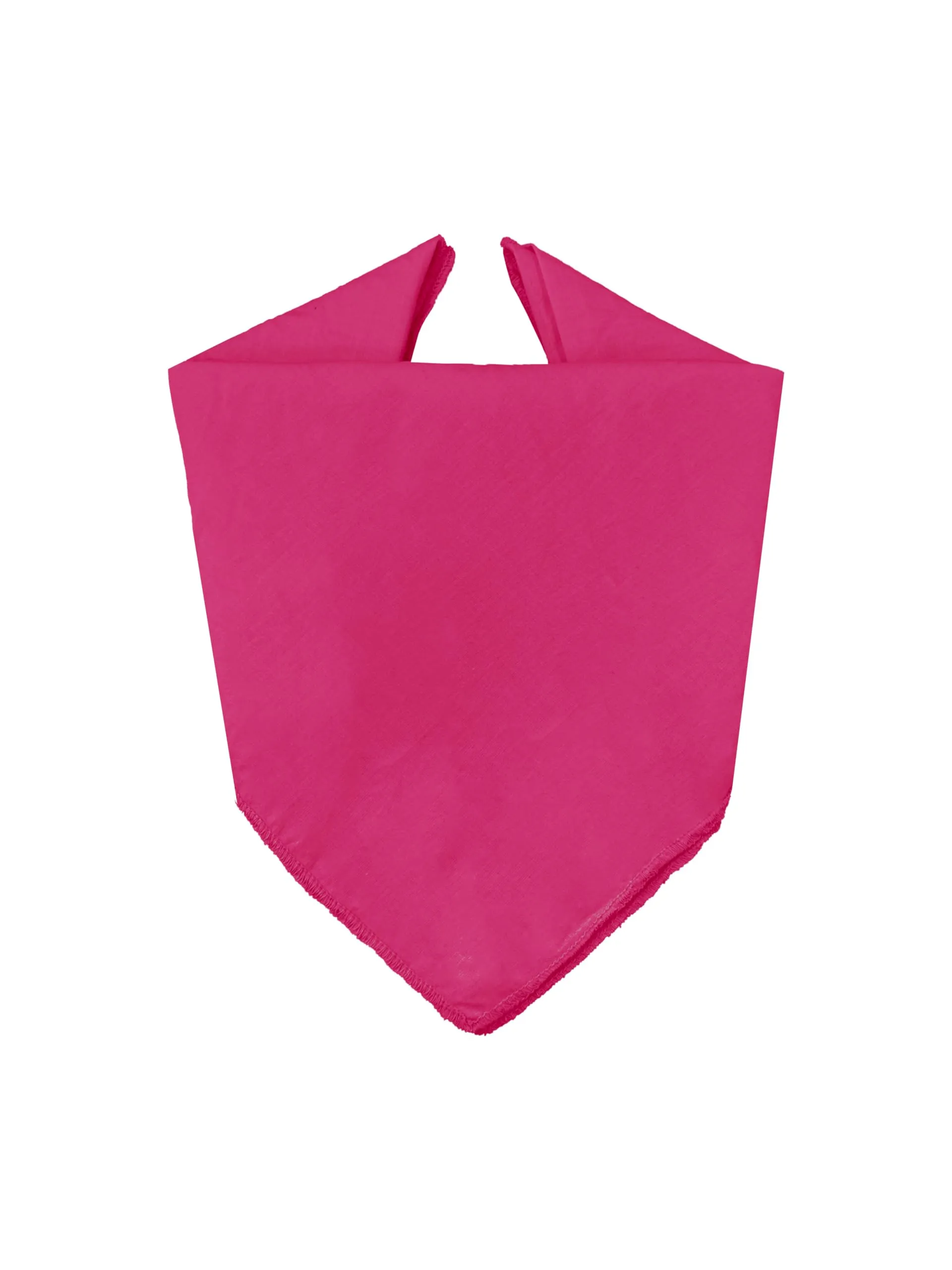JOPHY & CO. Bandana 100% Cotone Tinta Unita, Fucsia Scuro, Set 1 pz - immagine 2