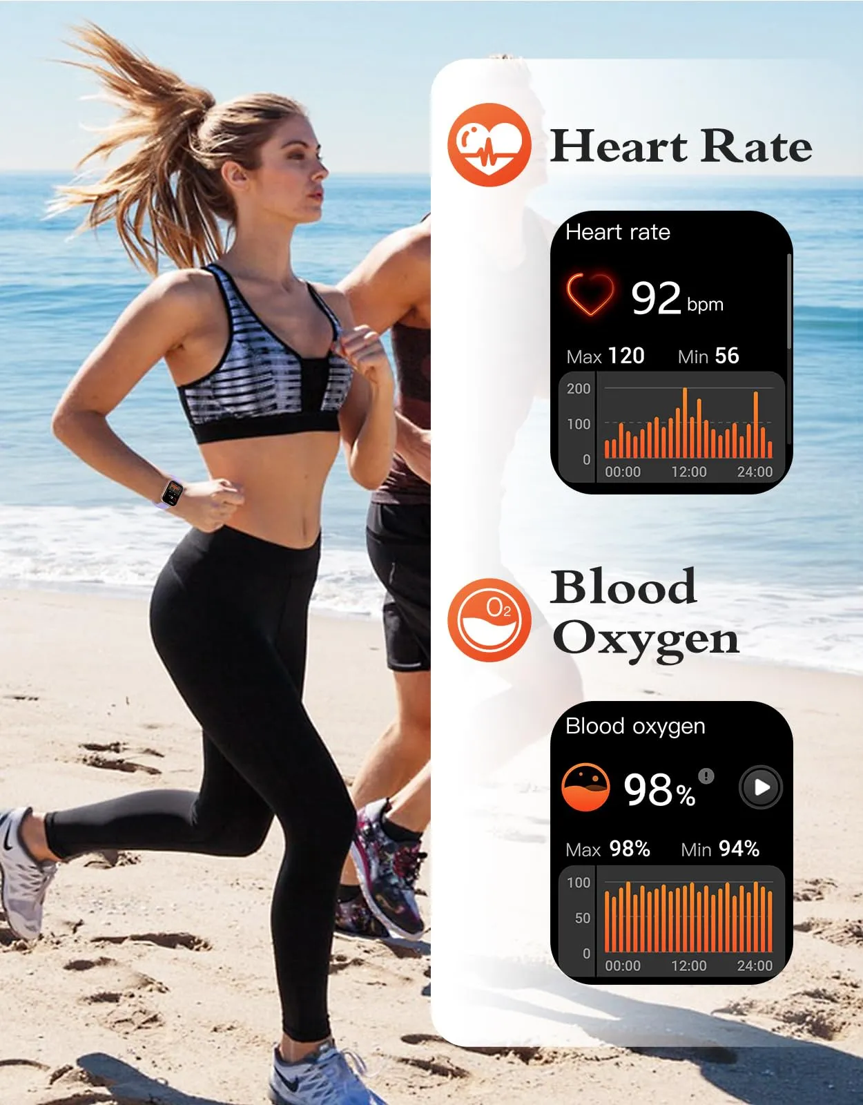 RUIMEN Smartwatch Donna Chiamate Bluetooth, AMOLED 1.83", Cardiofrequenzimetro, Saturazione Ossigeno, Monitoraggio Sonno e Ciclo Mestruale, Viola Chiaro - immagine 5