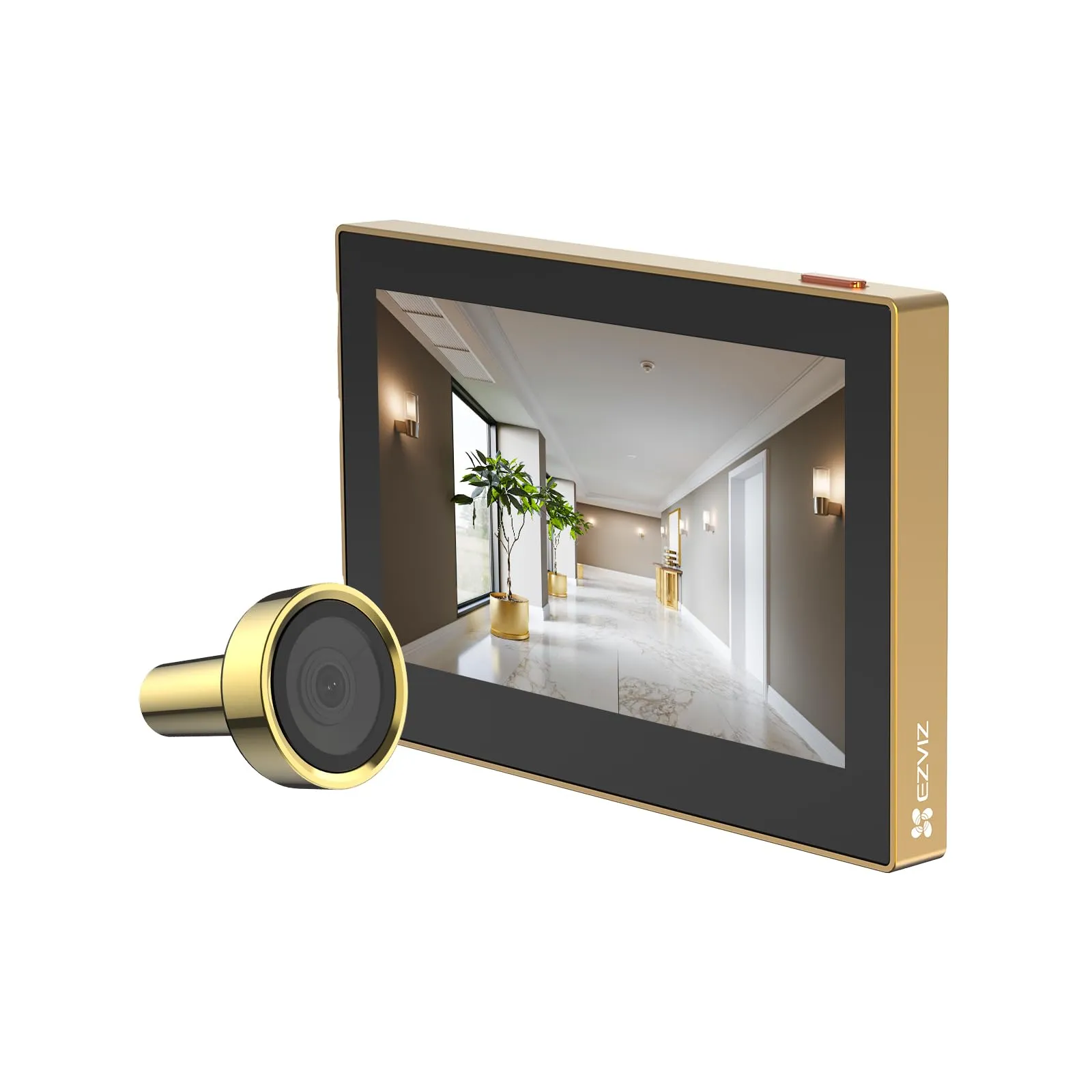 EZVIZ CP2 Spioncino Digitale WiFi 1080P con Schermo 4,3", Oro - immagine 1