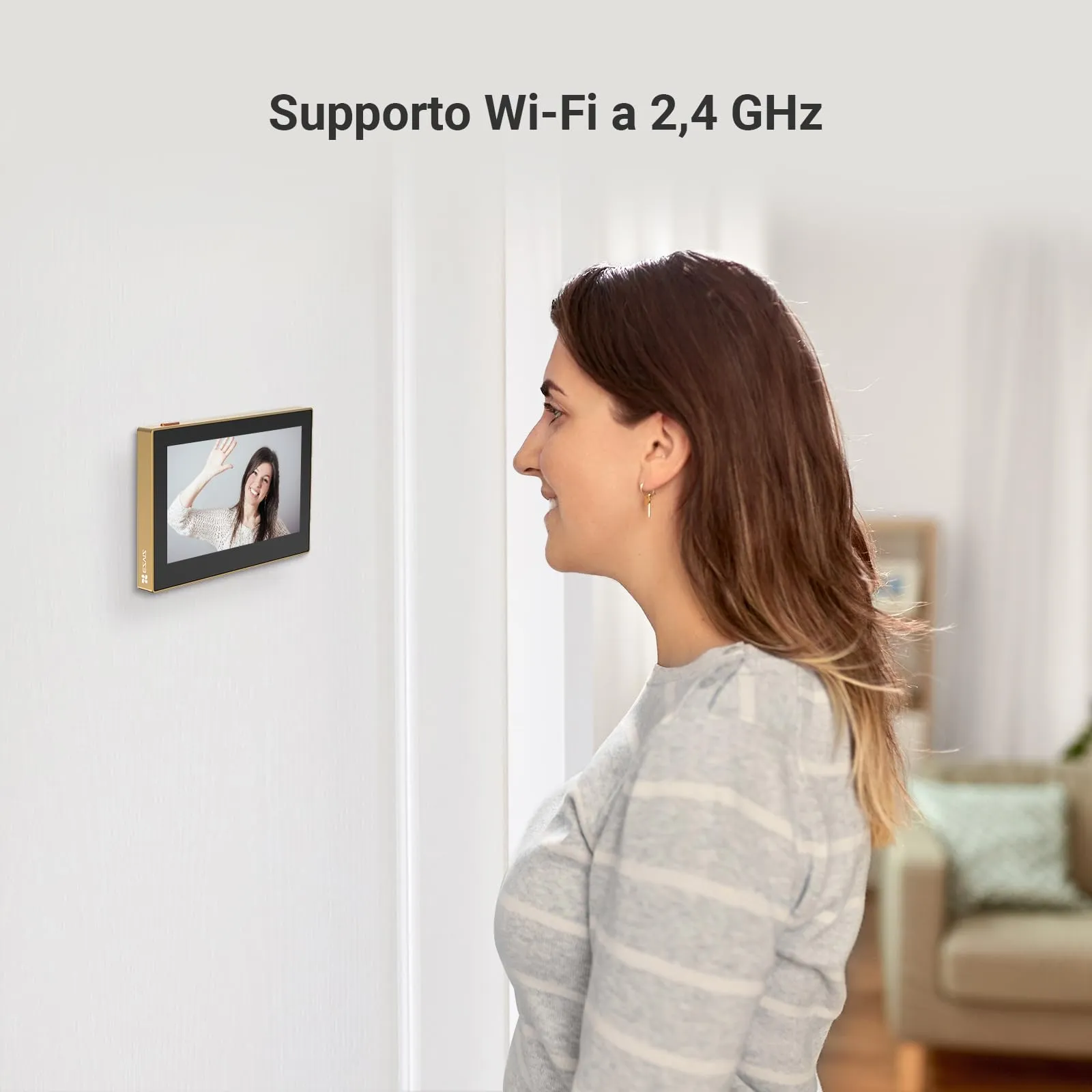EZVIZ CP2 Spioncino Digitale WiFi 1080P con Schermo 4,3", Oro - immagine 8