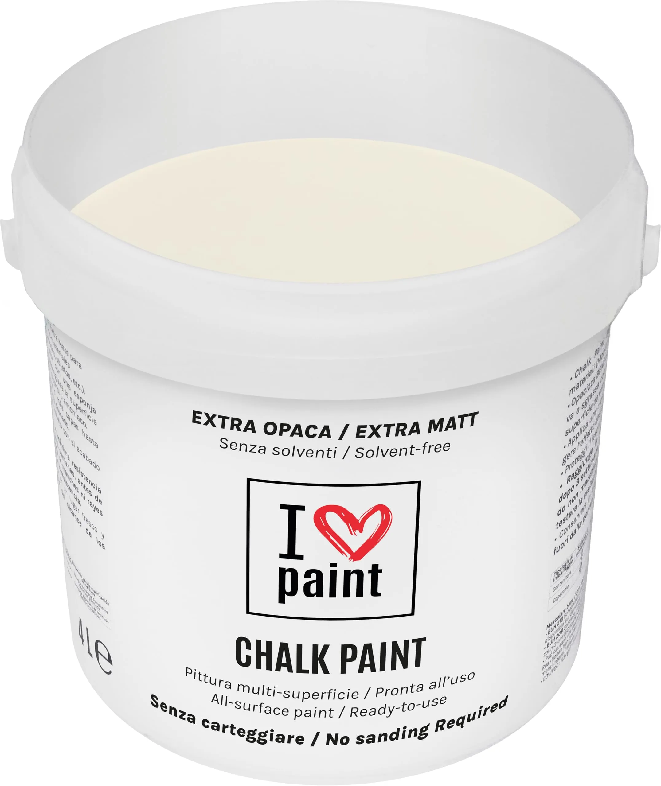 I Love Paint Chalk Paint Colore Avorio 4 Litri - immagine 1