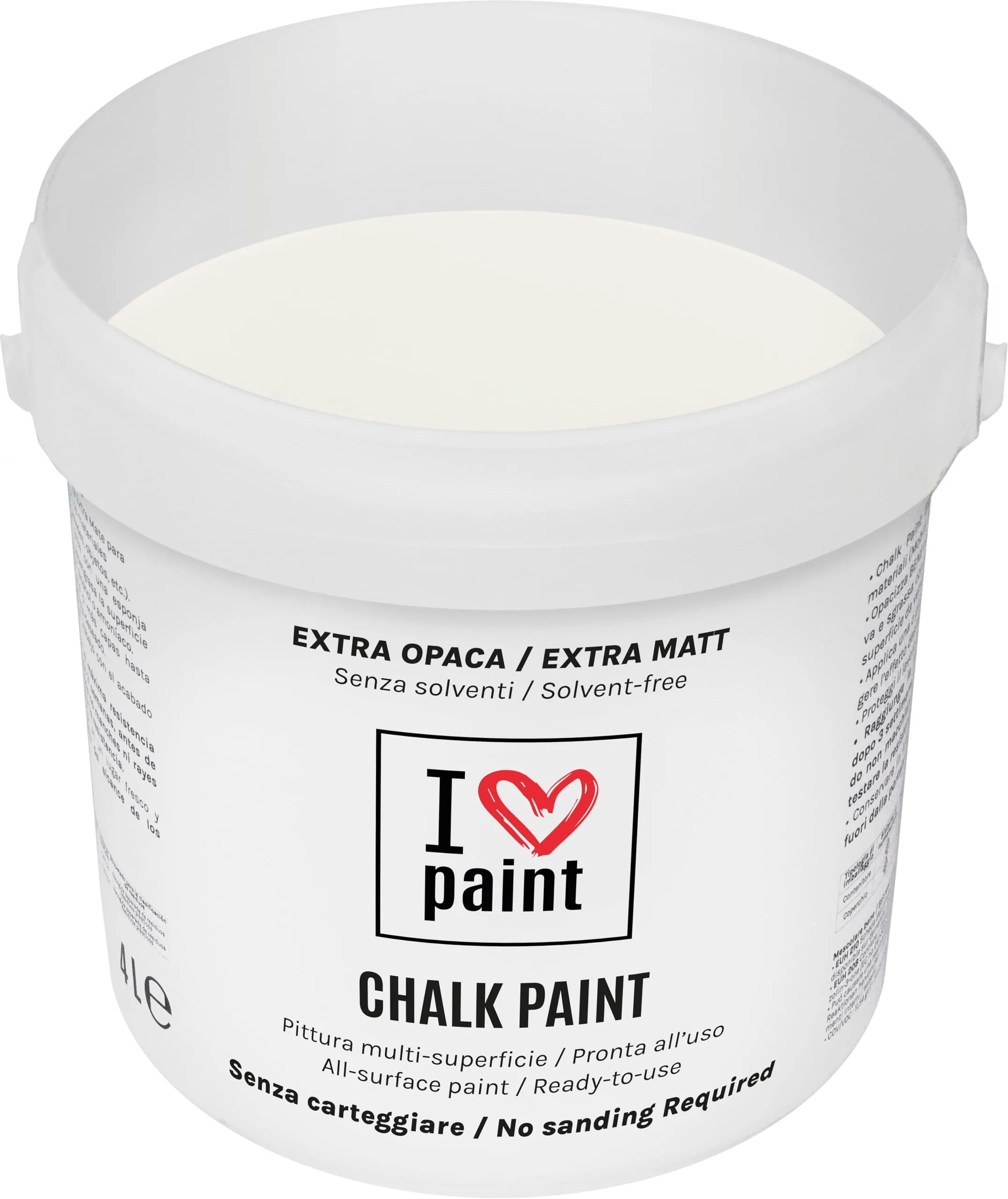 I Love Paint Chalk Paint Bianco Antico 4 Litri - immagine 1