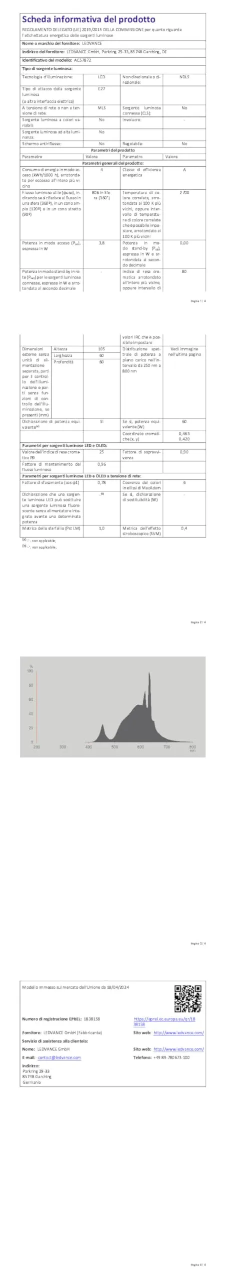 OSRAM Lampade LED E27 Vetro a Filamento, Sostituzione 60W, Bianco Caldo (2700K), Confezione da 5 Pezzi - immagine 6