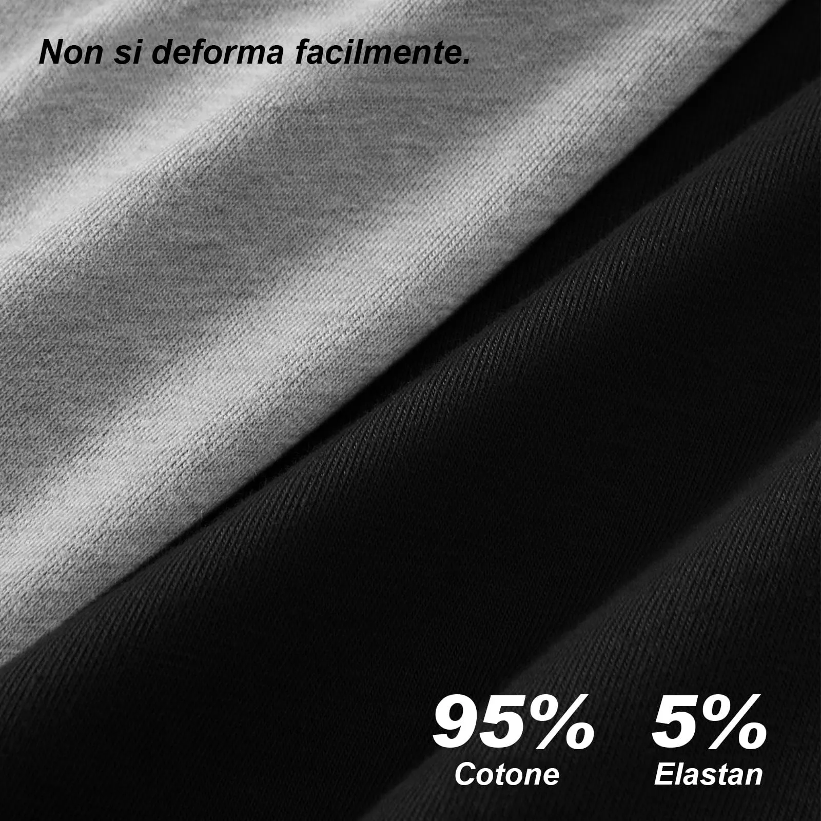 QINCAO Boxer Uomo in Cotone, 6 Pezzi, Nero - immagine 4