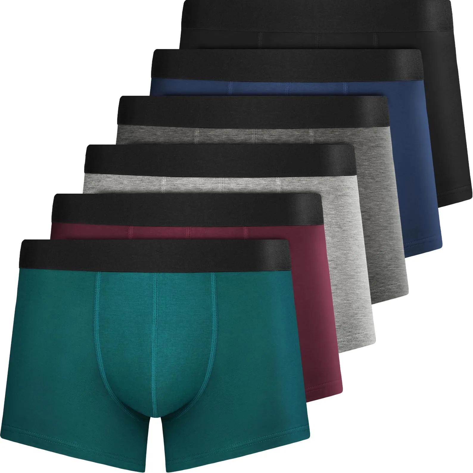 QINCAO Boxer Uomo in Cotone, 6 Pezzi - immagine 1