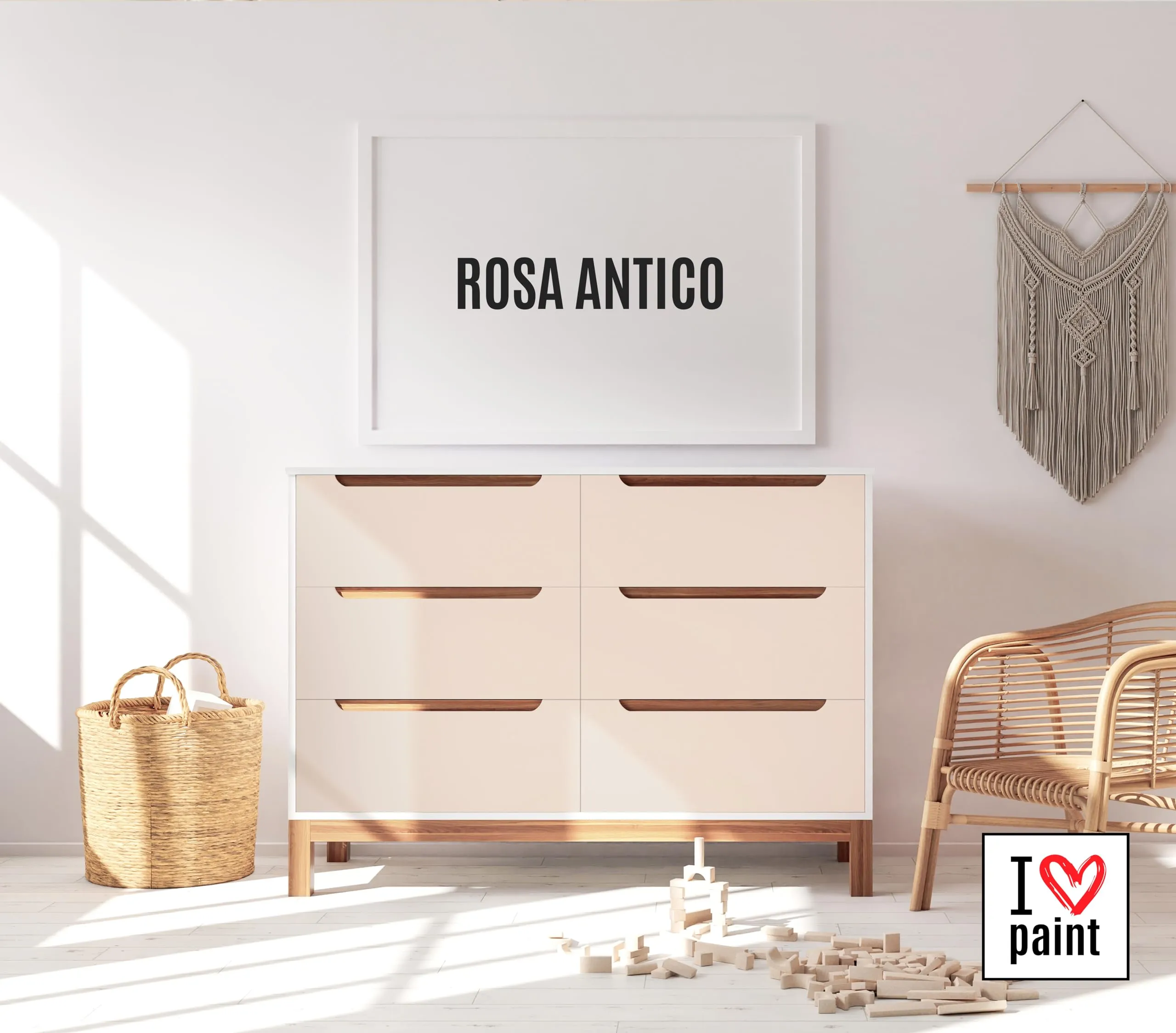 I Love Paint Chalk Paint Rosa Antico, 4 Litri - immagine 2