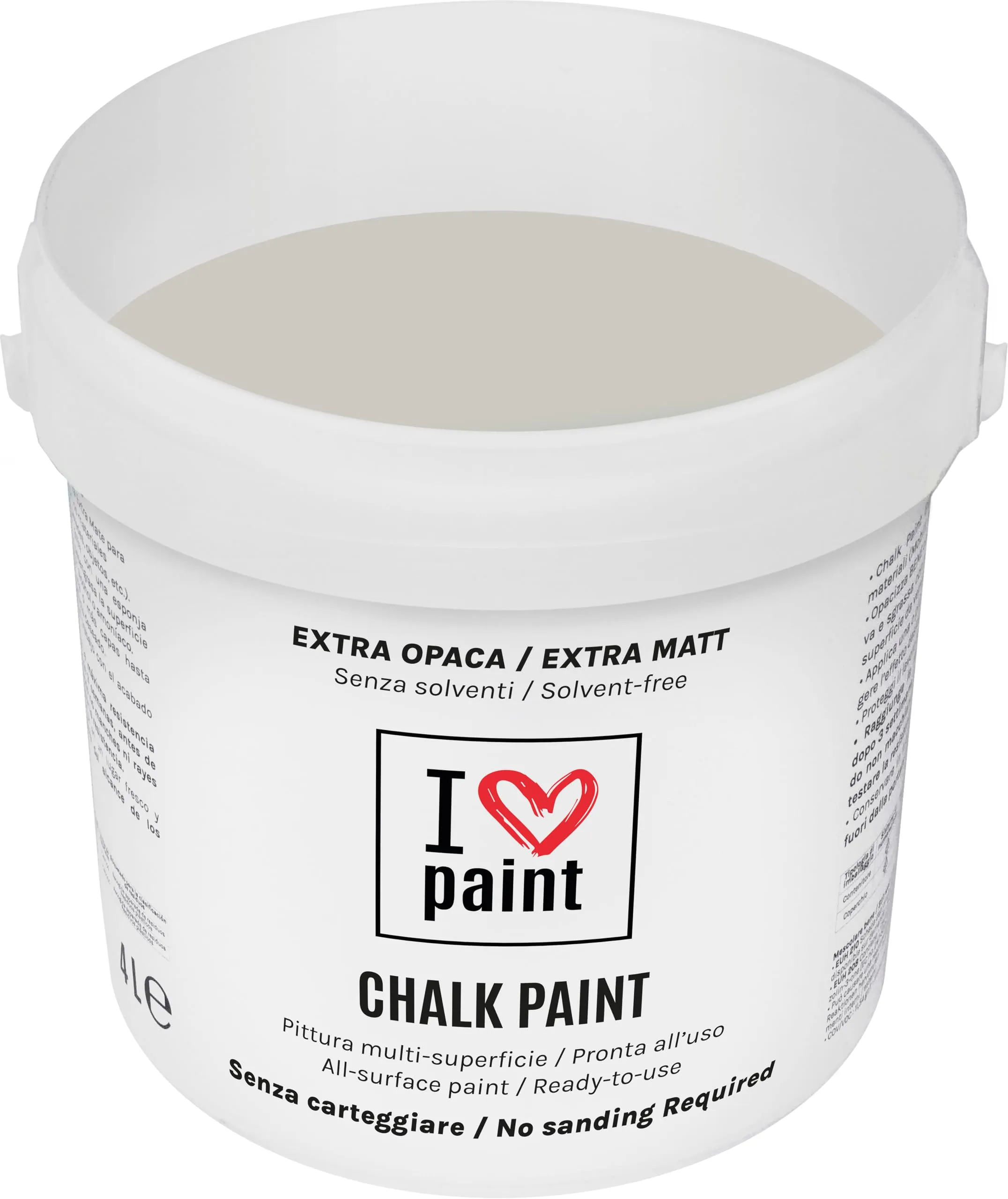 I Love Paint Chalk Paint Colore Pietra 4 Litri - immagine 1