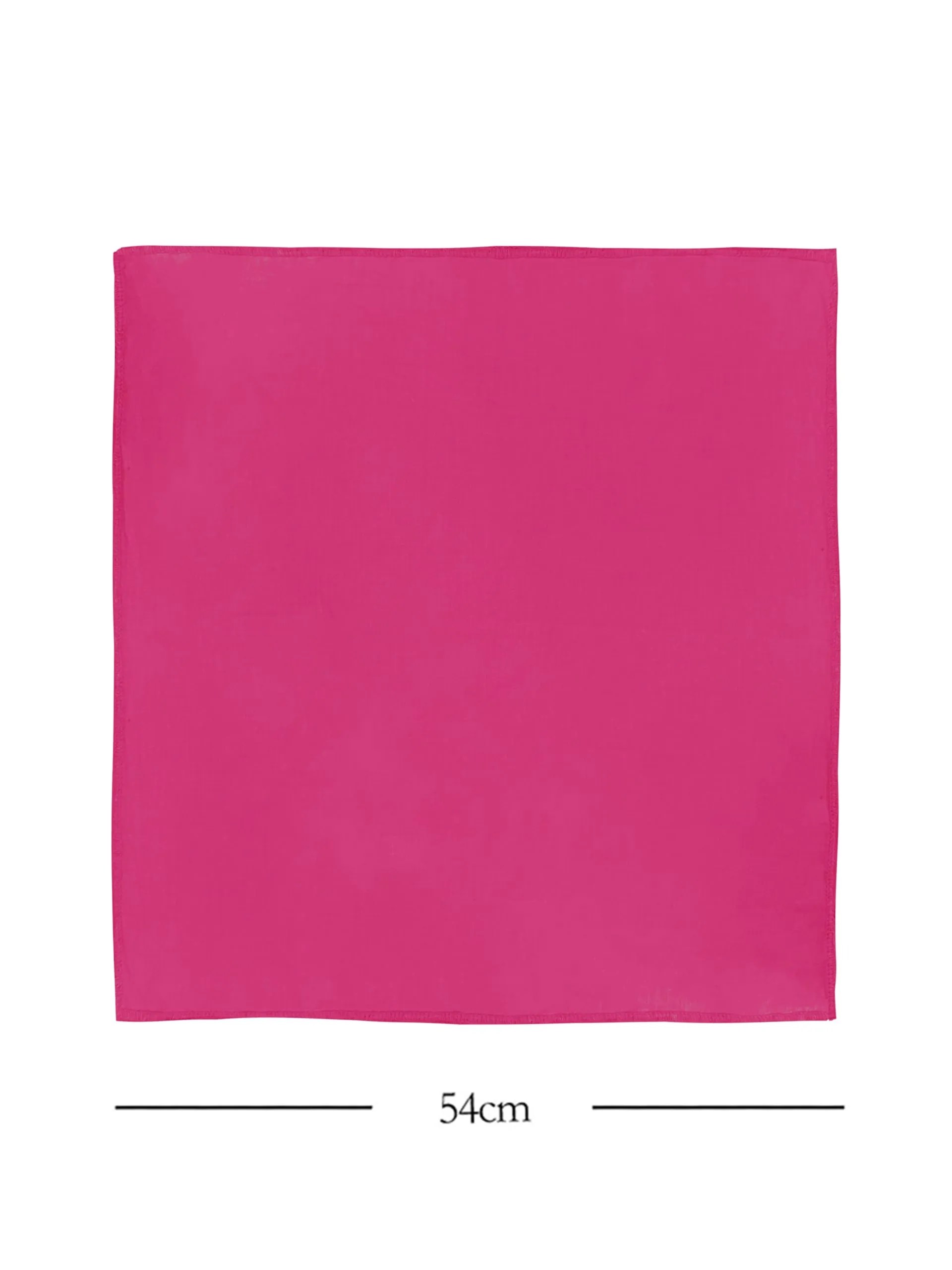 JOPHY & CO. Bandana 100% Cotone Set 5 pz Tinta Unica Fucsia Scuro COD. A644 - immagine 3