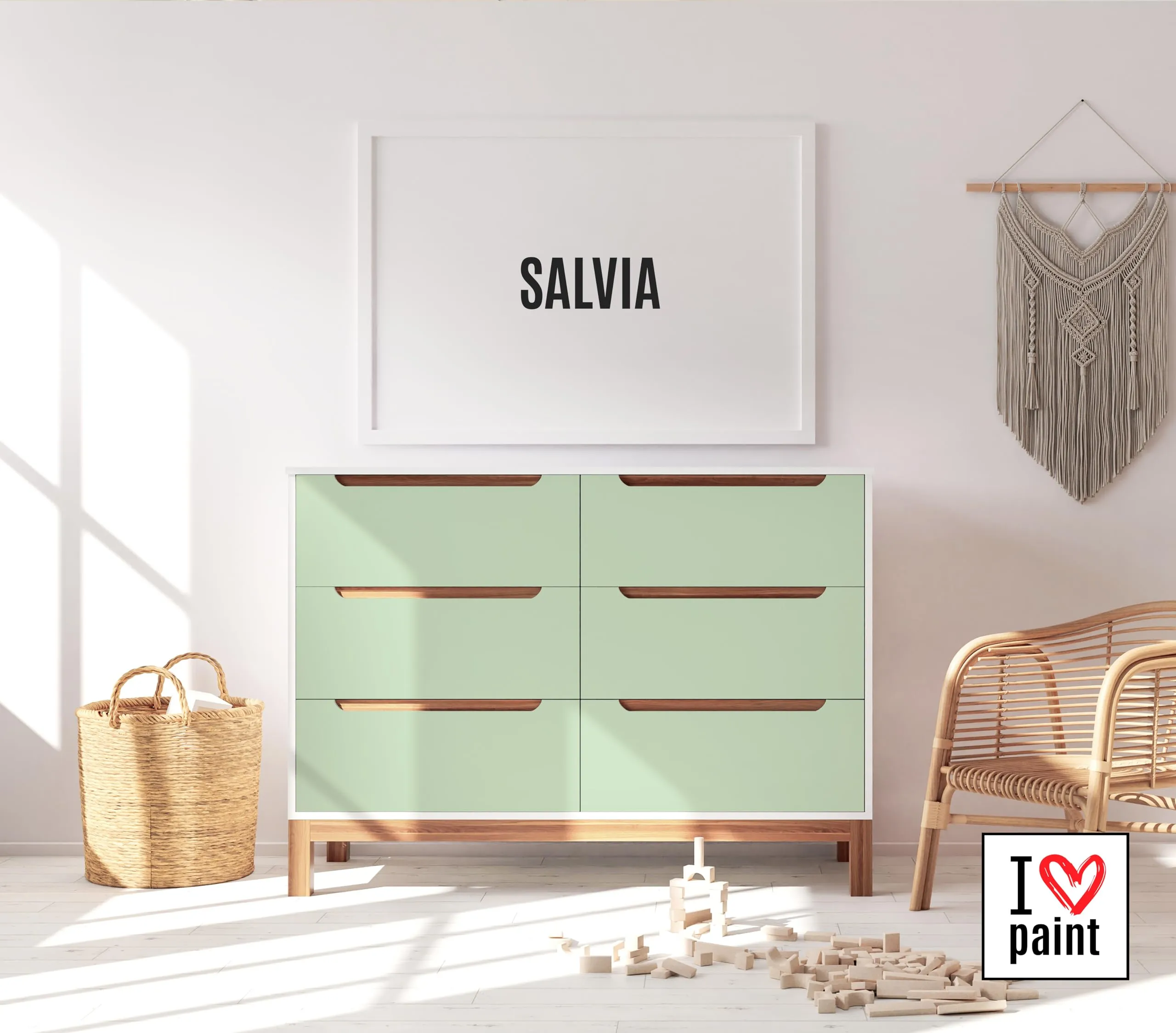 I Love Paint Chalk Paint Colore Salvia 4 Litri - immagine 2