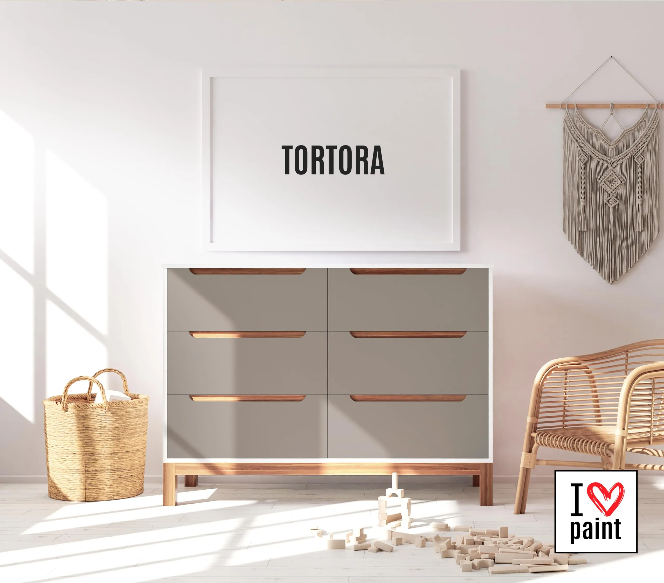 I LOVE paint Chalk Paint Colore Tortora 4 Litri - immagine 2