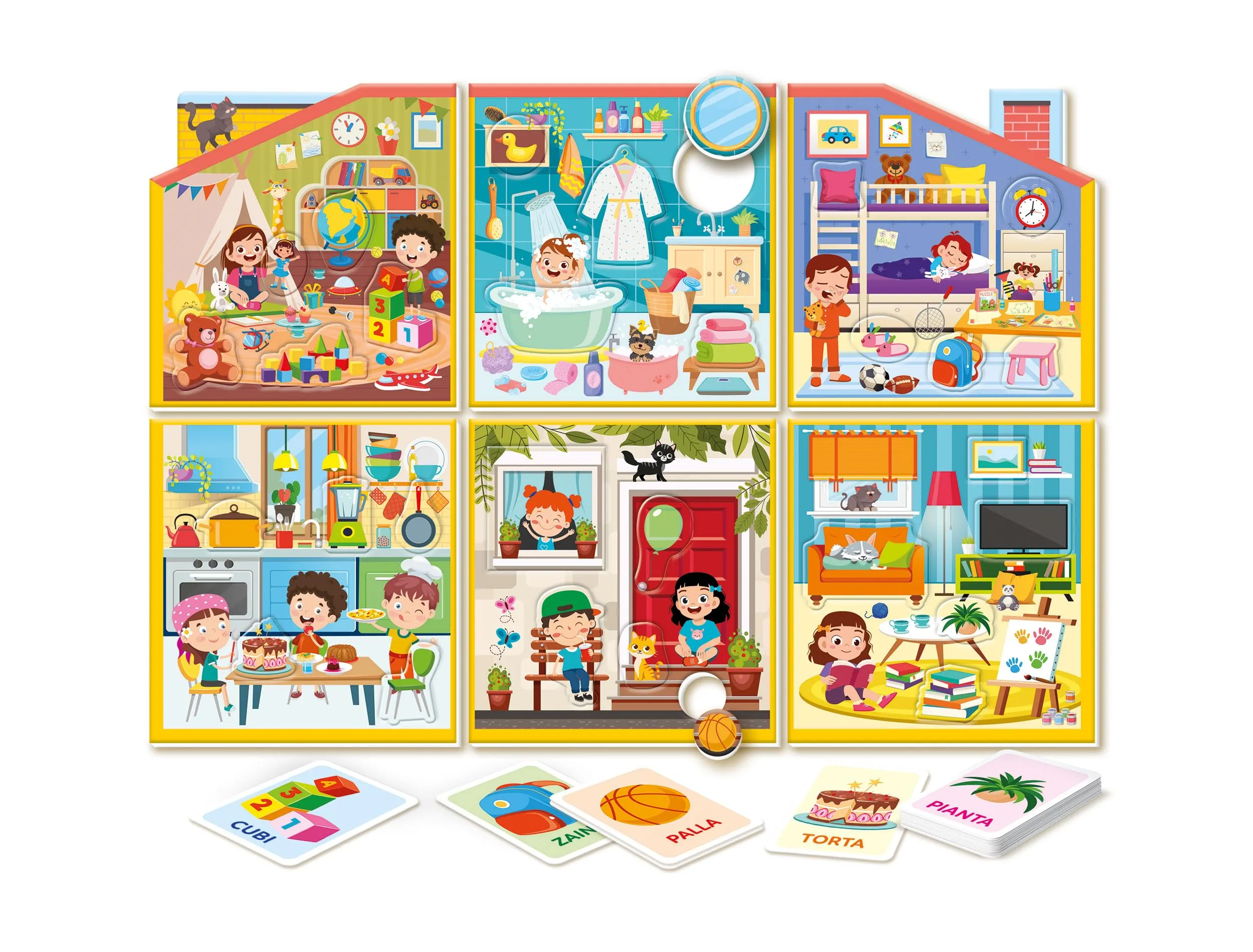 Clementoni Sapientino Montessori La Grande Casa, Gioco Educativo per Bambini 2-4 Anni, 16853 - immagine 4