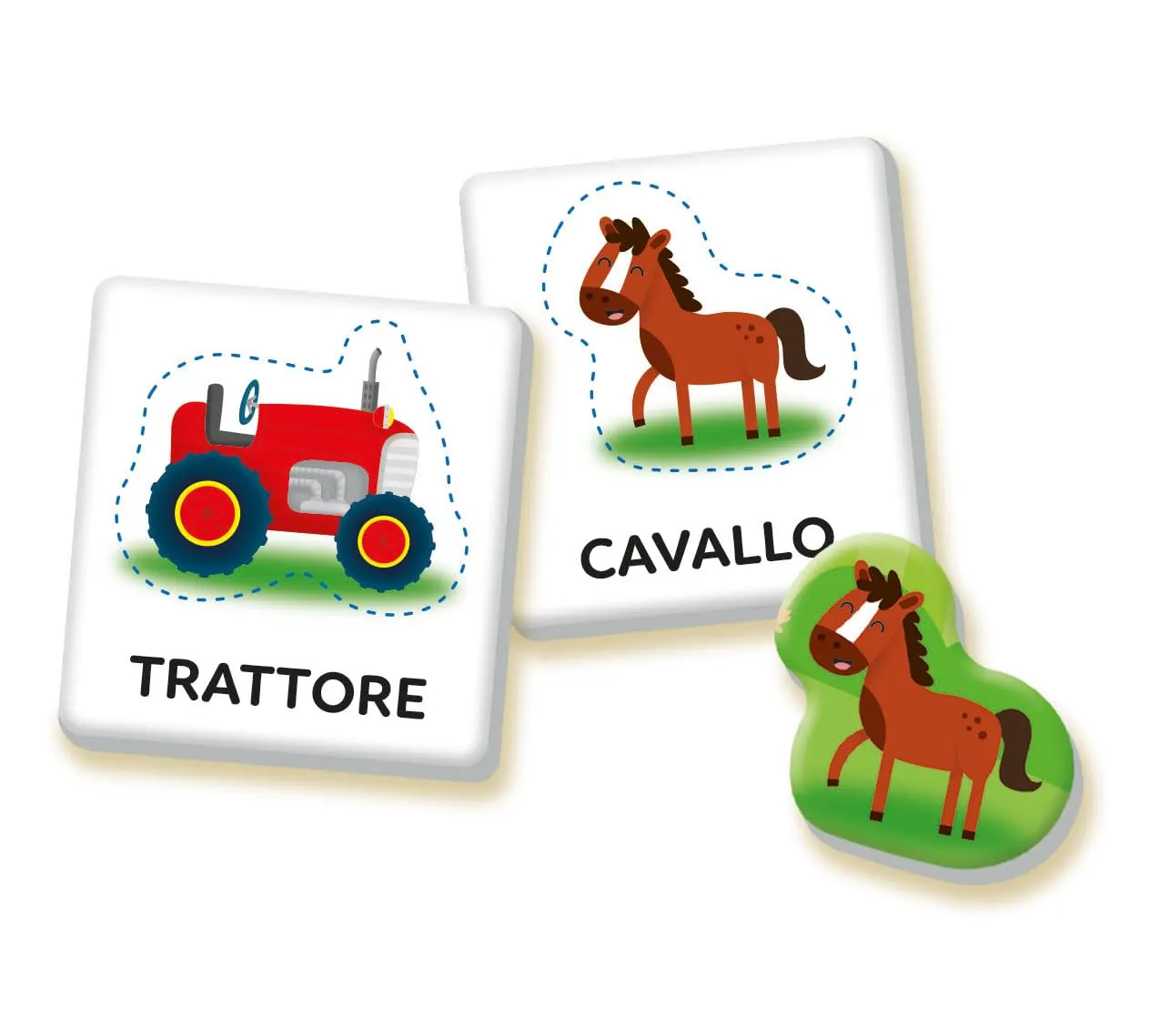 Clementoni Sapientino Montessori Parole in Fattoria, Gioco Educativo con Puzzle Animali, 1-3 Anni, 16864 - immagine 5