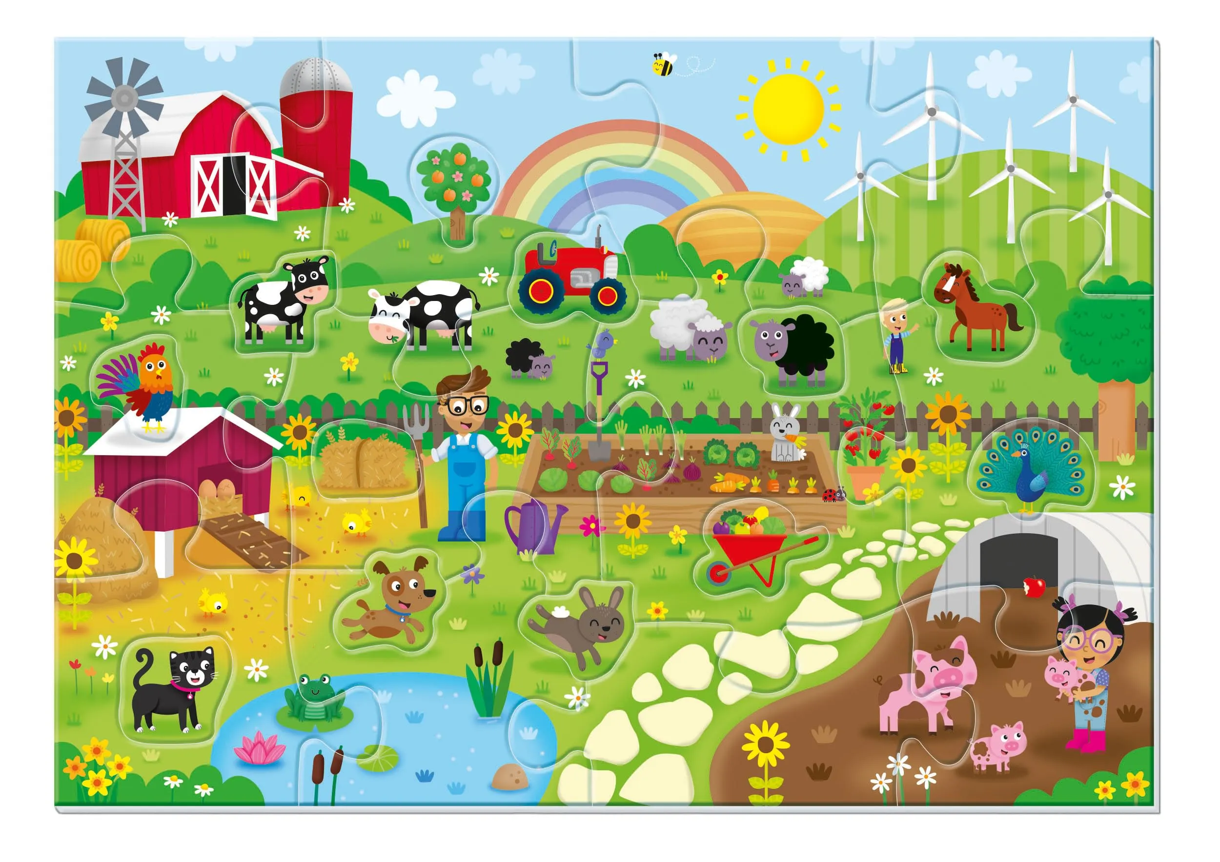 Clementoni Sapientino Montessori Parole in Fattoria, Gioco Educativo con Puzzle Animali, 1-3 Anni, 16864 - immagine 8