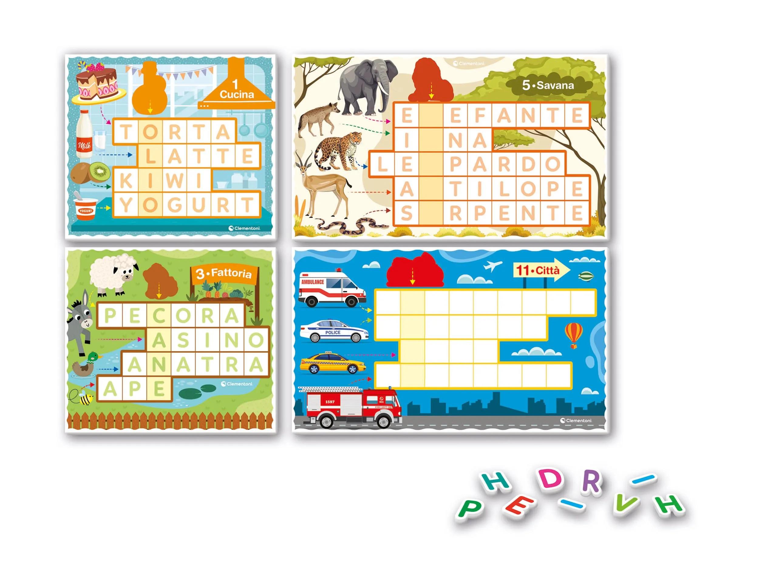 Clementoni Sapientino Logic Lettere e Parole, Gioco Educativo per Bambini 4-6 Anni, 16872 - immagine 4