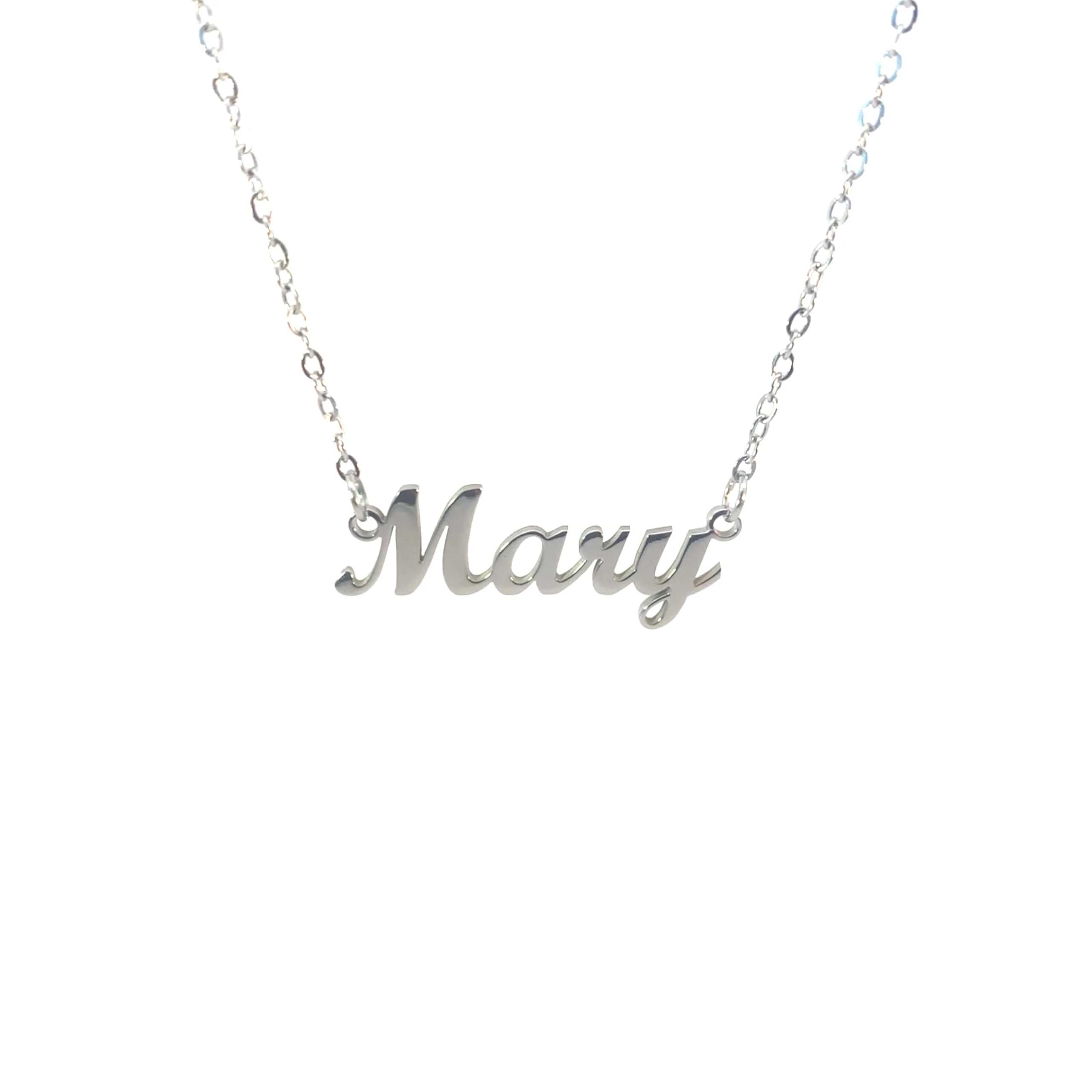 10:10 Collana Donna Nome Personalizzato Mary in Acciaio Inox Argento - immagine 1