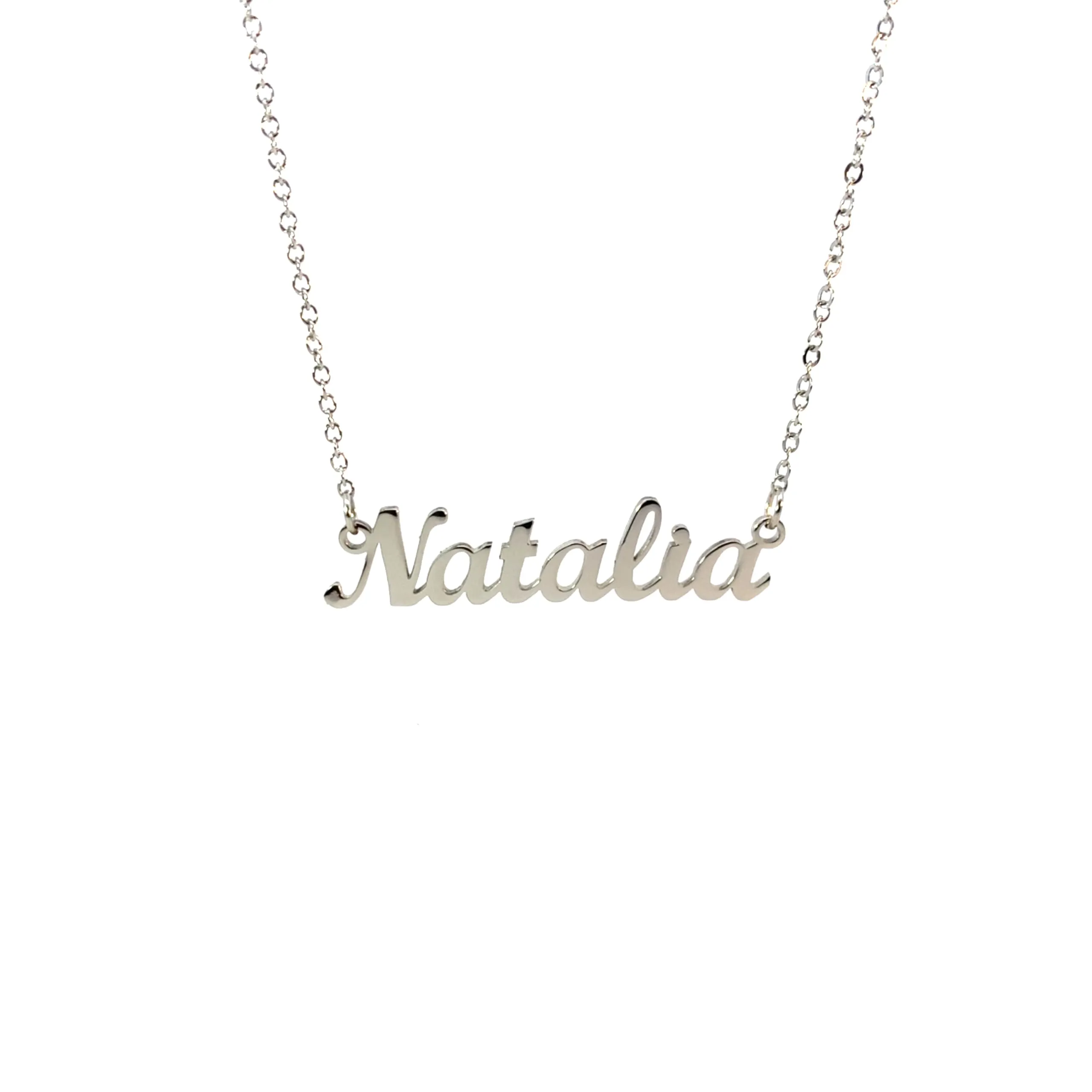 10:10 Collana Donna Nome Personalizzato Natalia in Acciaio Inox Anallergico - immagine 1