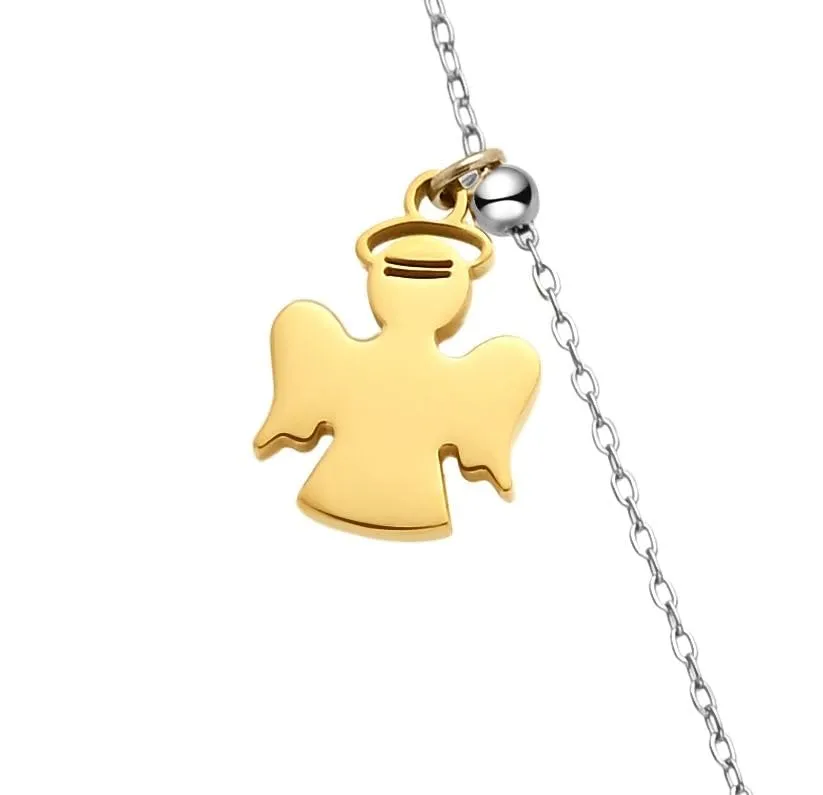Dada Gioielli Collana Chiama Angeli Gravidanza Acciaio Anallergico 110 cm - Angelo Oro - immagine 8