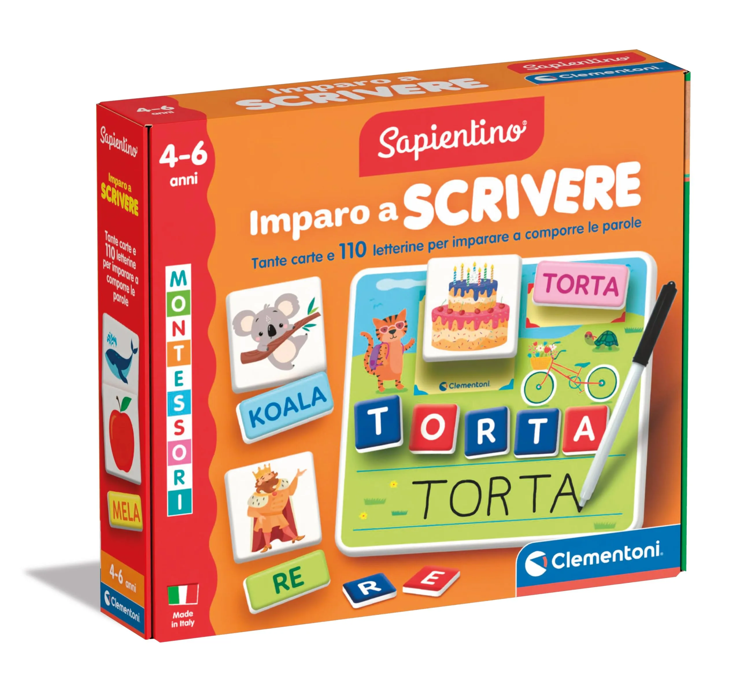 Clementoni Sapientino Montessori Imparo a Scrivere, Gioco Educativo per Bambini 4-6 Anni, 16859 - immagine 1