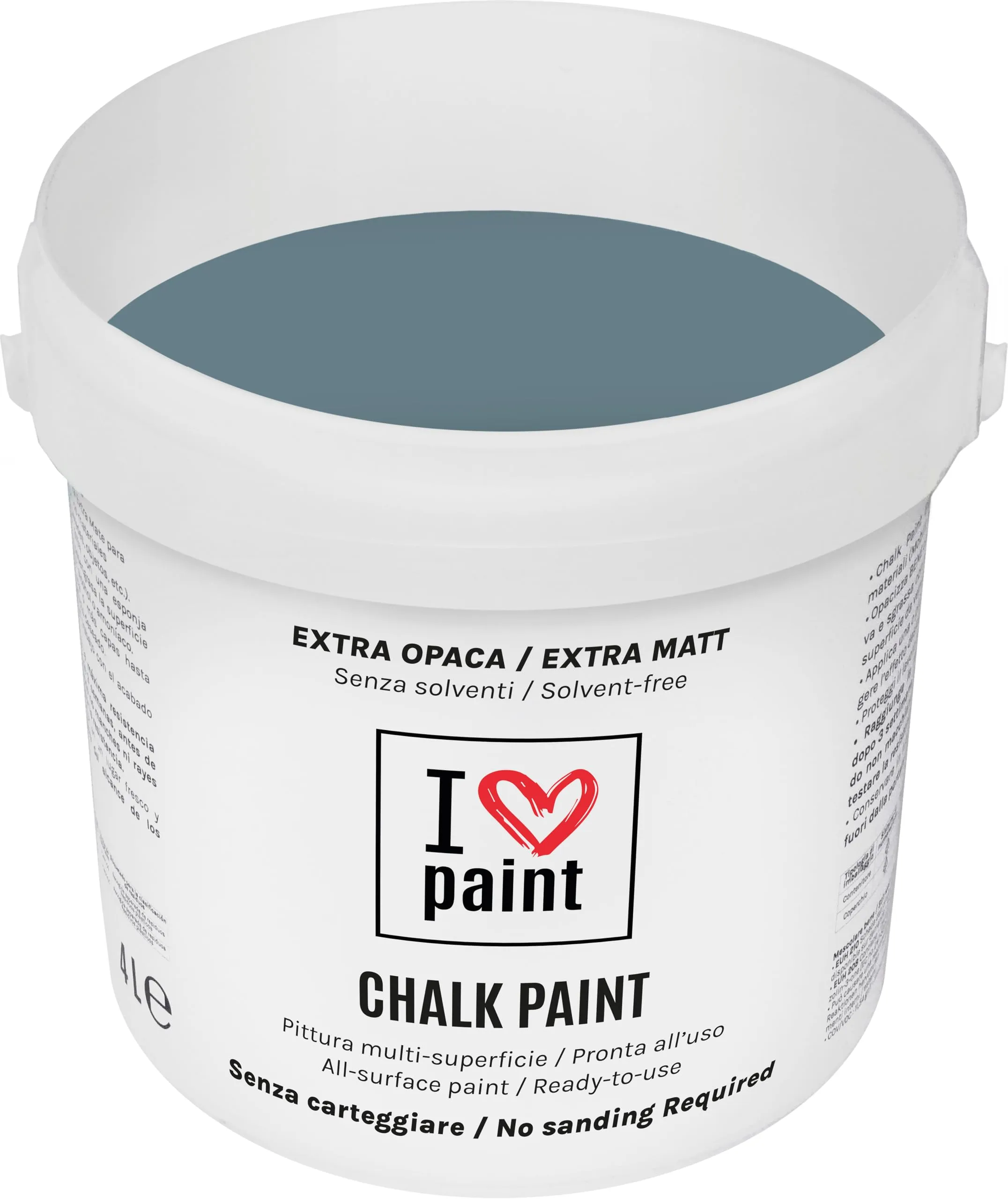 I Love Paint Chalk Paint Colore Oceano 4 Litri - immagine 1