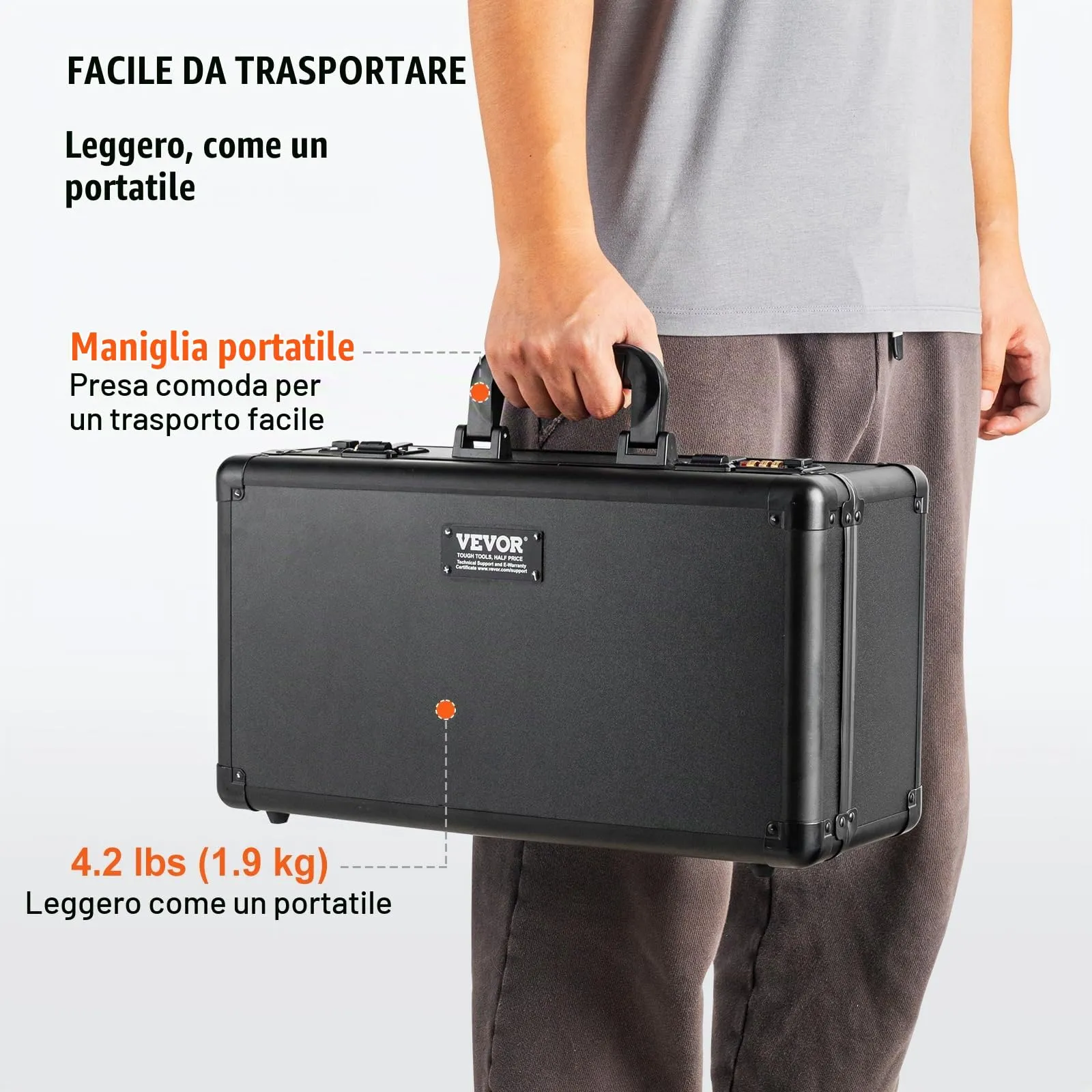 VEVOR Scatola Porta Carte Classificate con Chiusura Codificata, 4 Fessure, per 108 Carte PSA, 76 BGS e 388 Top Loader - immagine 6
