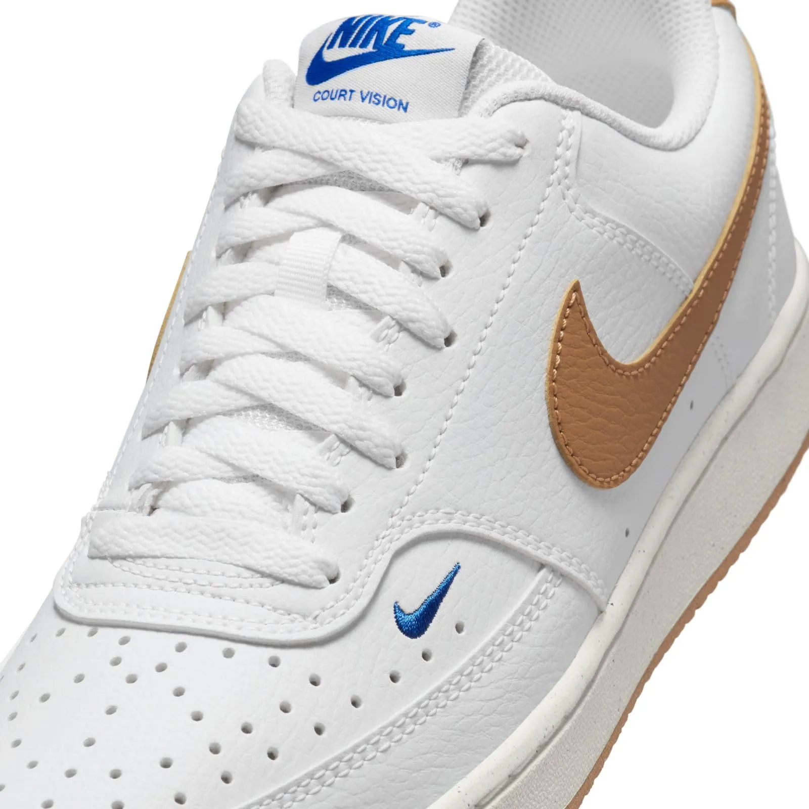 Nike Sportswear W Court Vision Lo NN White/Flax-Game Royal-Sail FV9952-102 - immagine 7