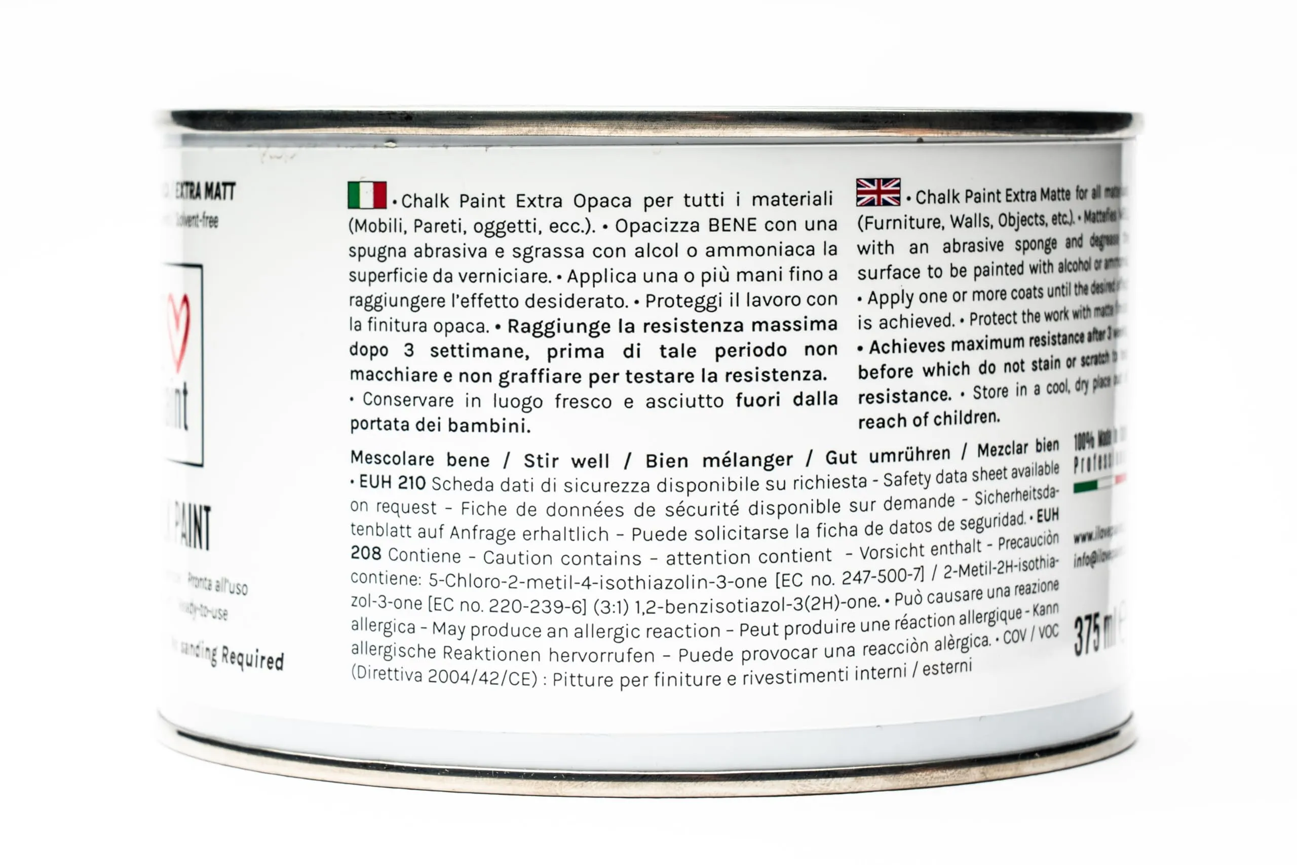I LOVE paint Cera Trasparente per Chalk Paint e Legno 375ml - immagine 3