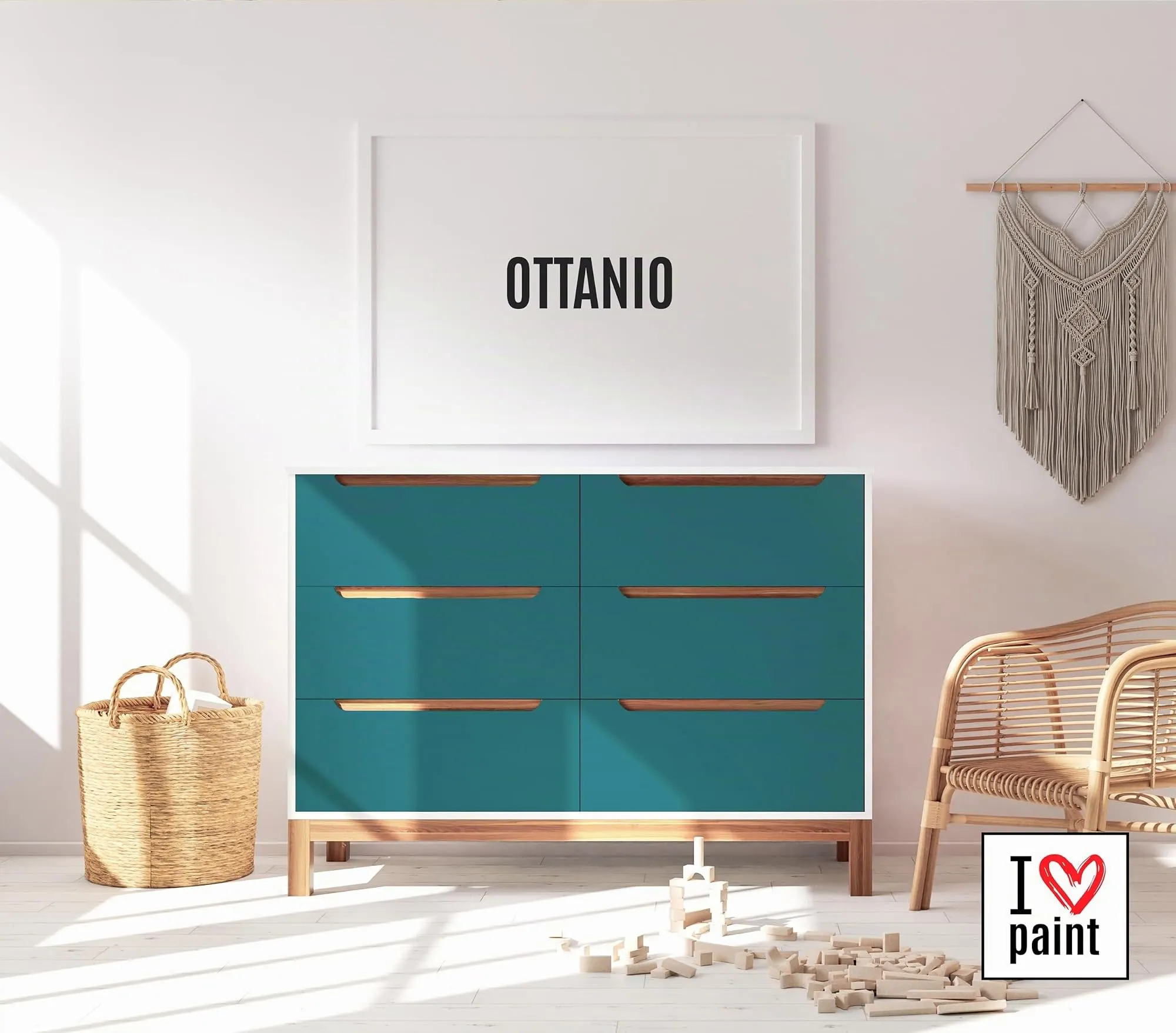 I Love Paint Chalk Paint Colore Ottanio 4 Litri - immagine 2