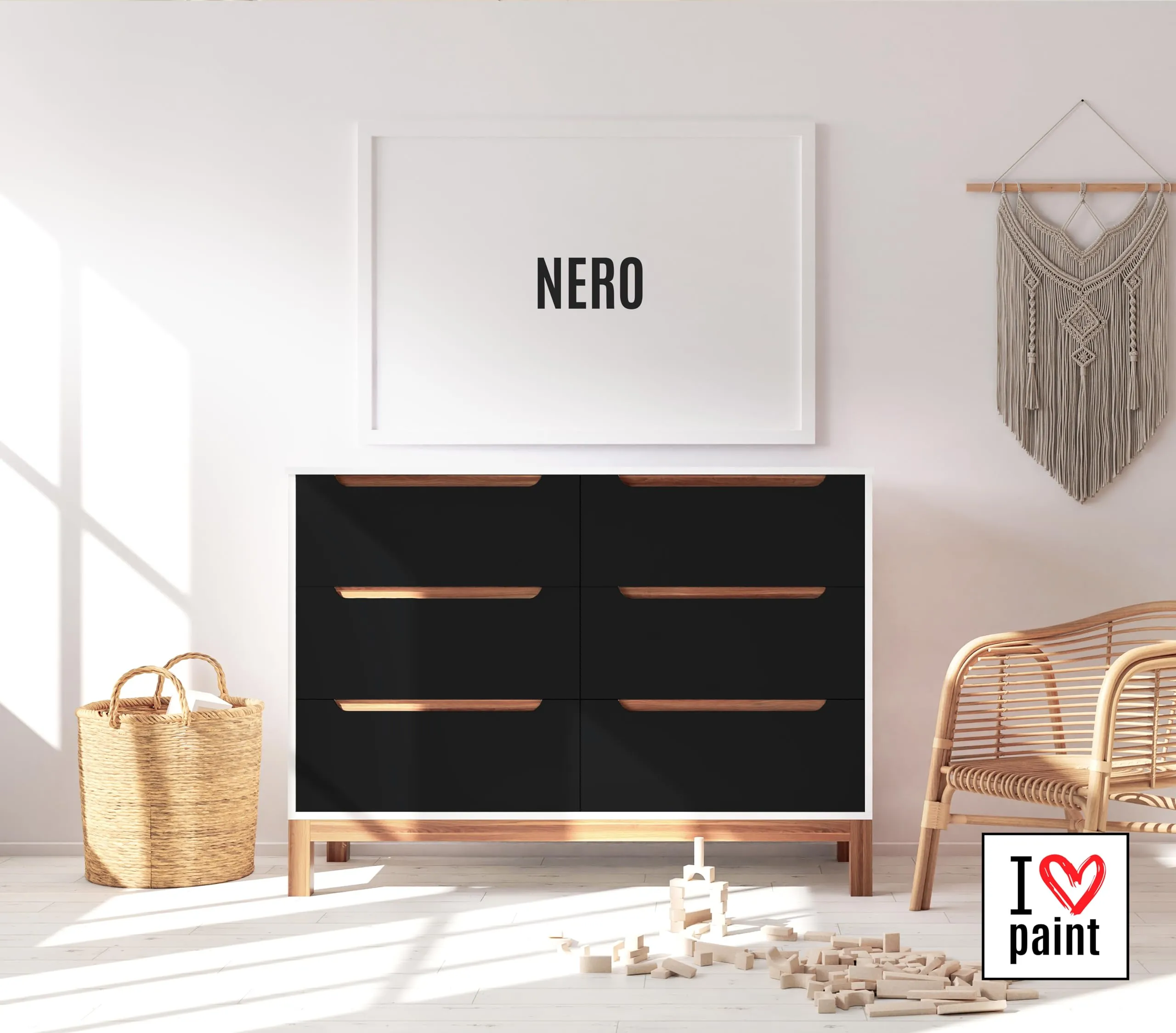 I Love Paint Chalk Paint Nero, 4 Litri - immagine 2