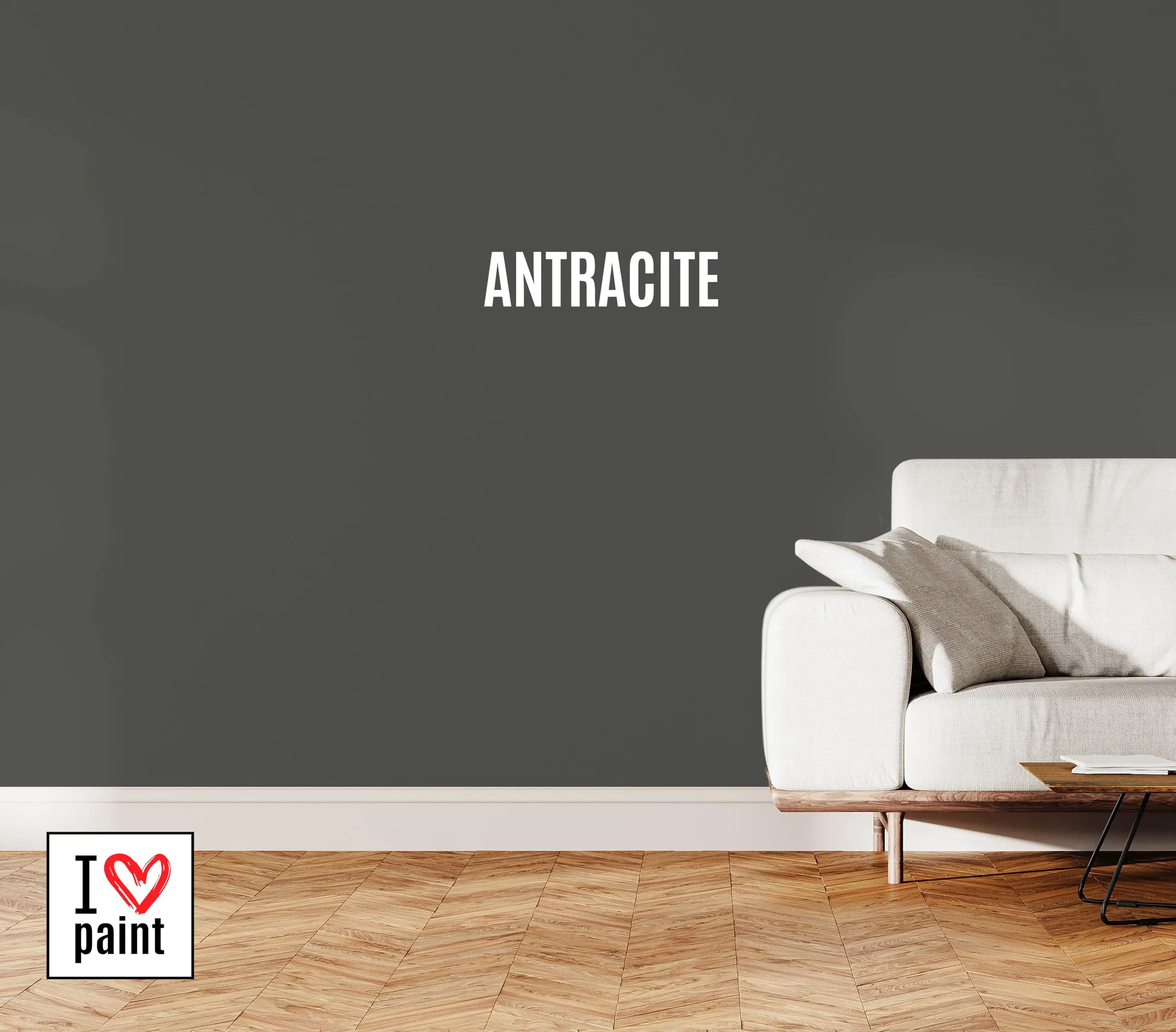 I LOVE paint Chalk Paint Antracite 4 Litri - immagine 3