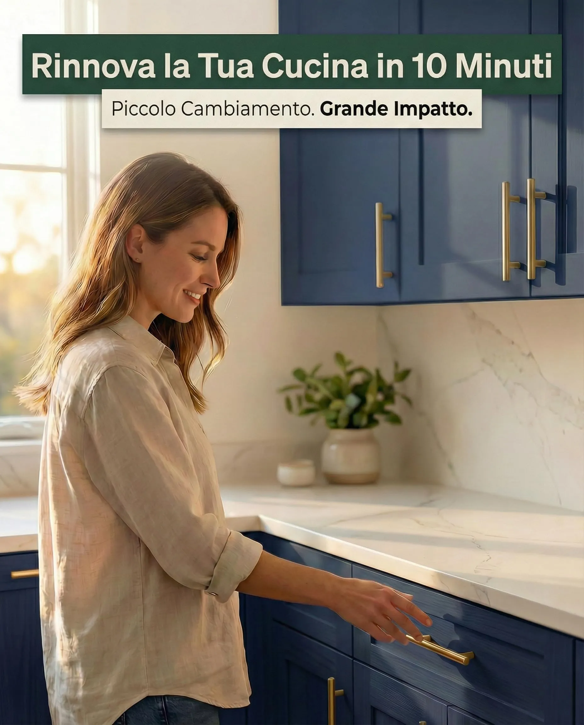 BAILROP Maniglie per Mobili da Cucina in Acciaio Inox Oro 192mm - Set da 15 Pezzi - immagine 4