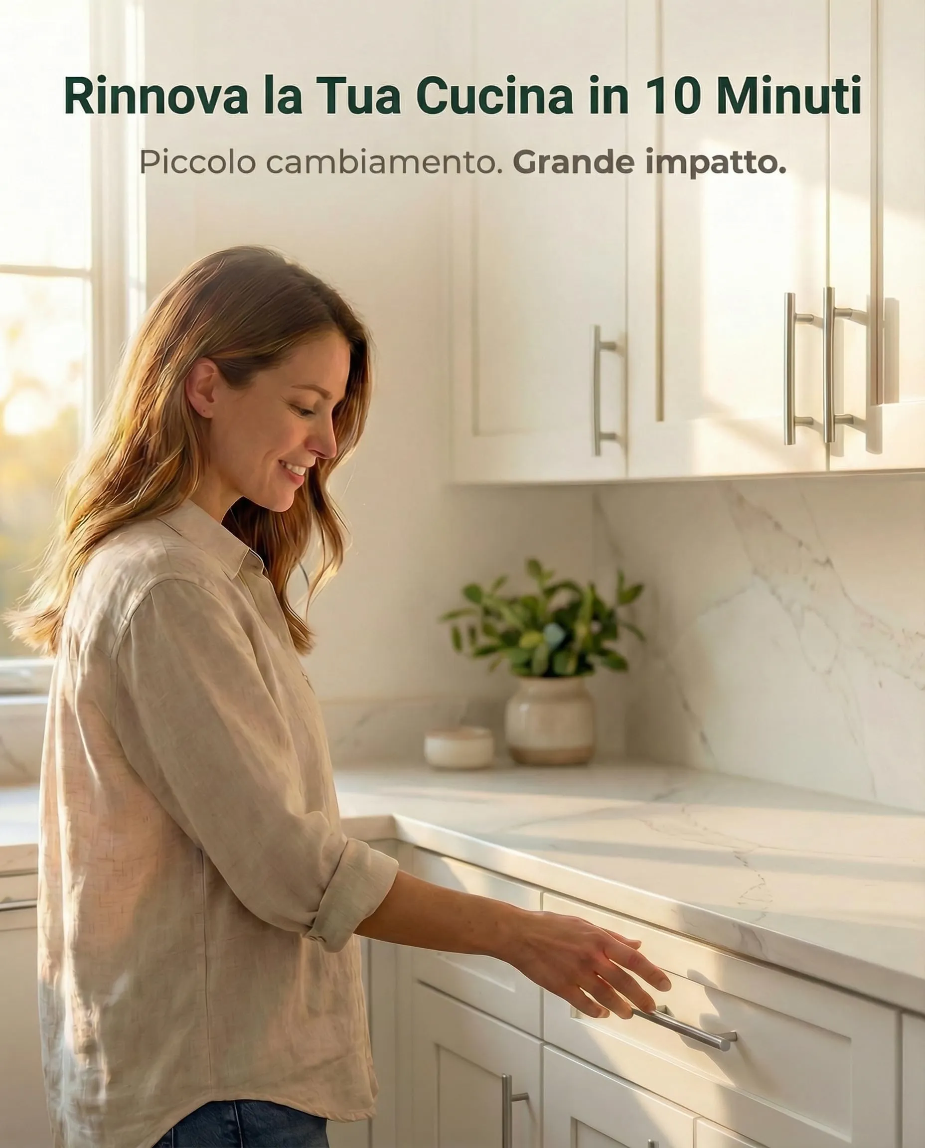 BAILROP Maniglie per Mobili da Cucina in Acciaio Inox, Argento, 128mm, 25 Pezzi - immagine 4