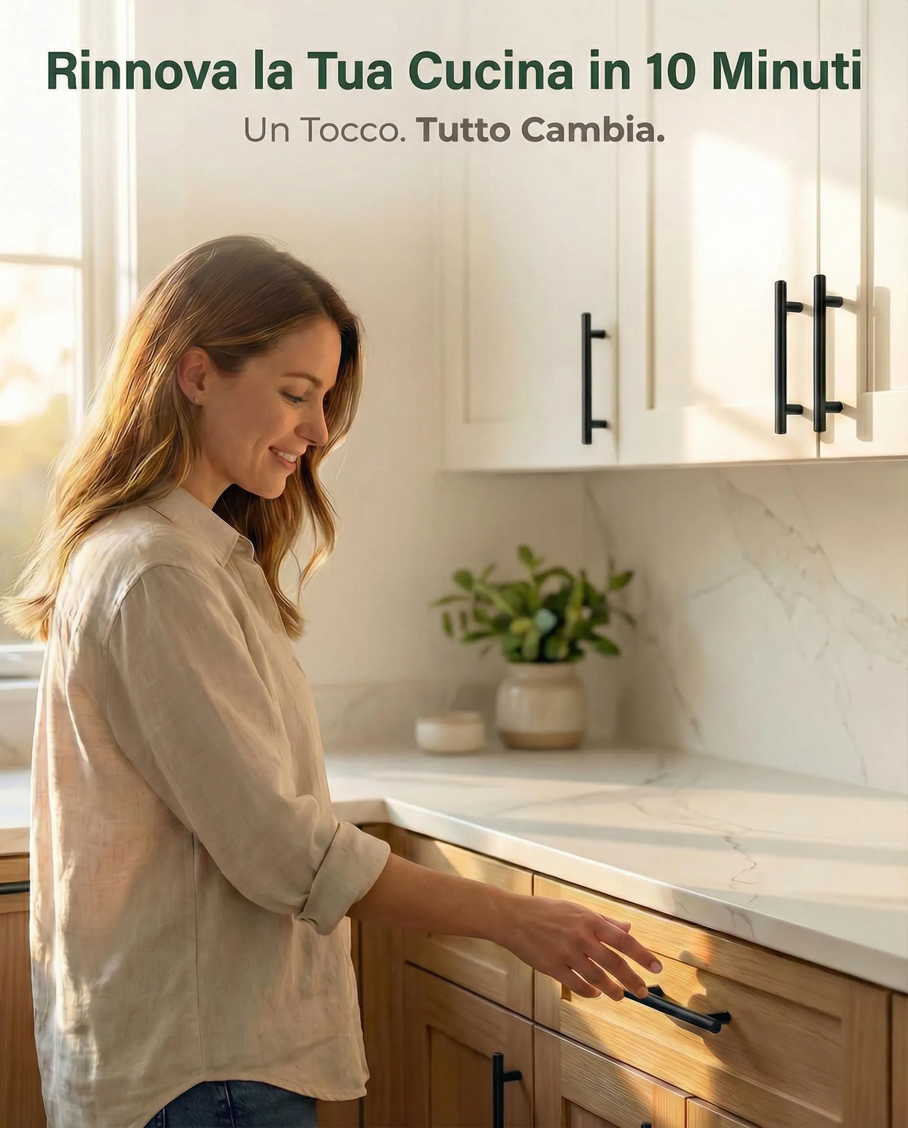 BAILROP Maniglie per Mobili da Cucina in Acciaio Inox, Nero, 64mm, 25 Pezzi - immagine 4