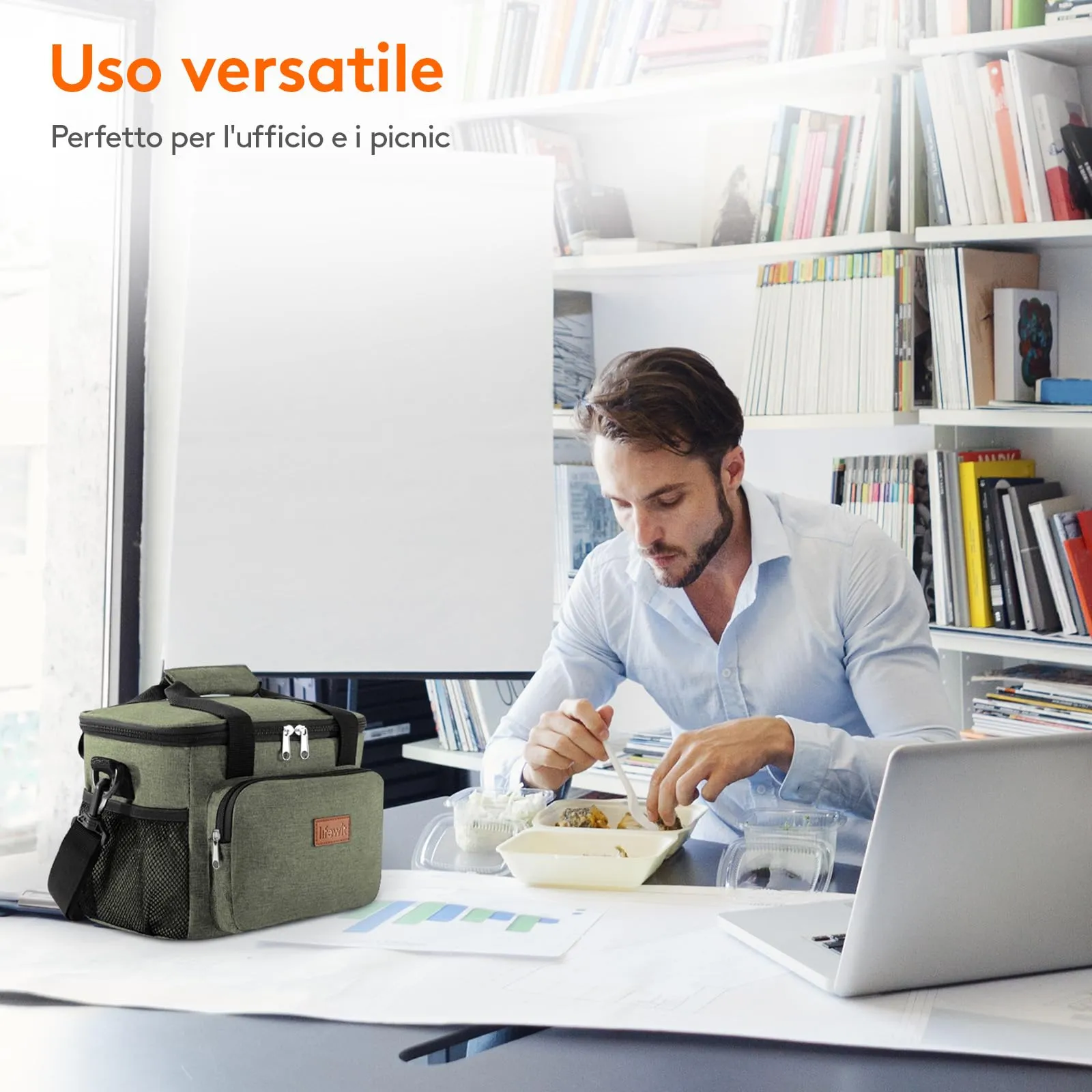 Lifewit Borsa Termica Porta Pranzo 9L - immagine 8