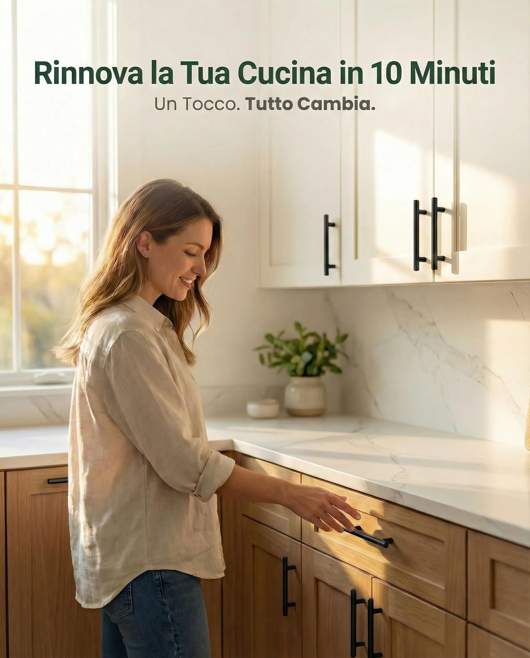 BAILROP Maniglie per Mobili da Cucina, Nero, 128mm, 25 Pezzi - immagine 4