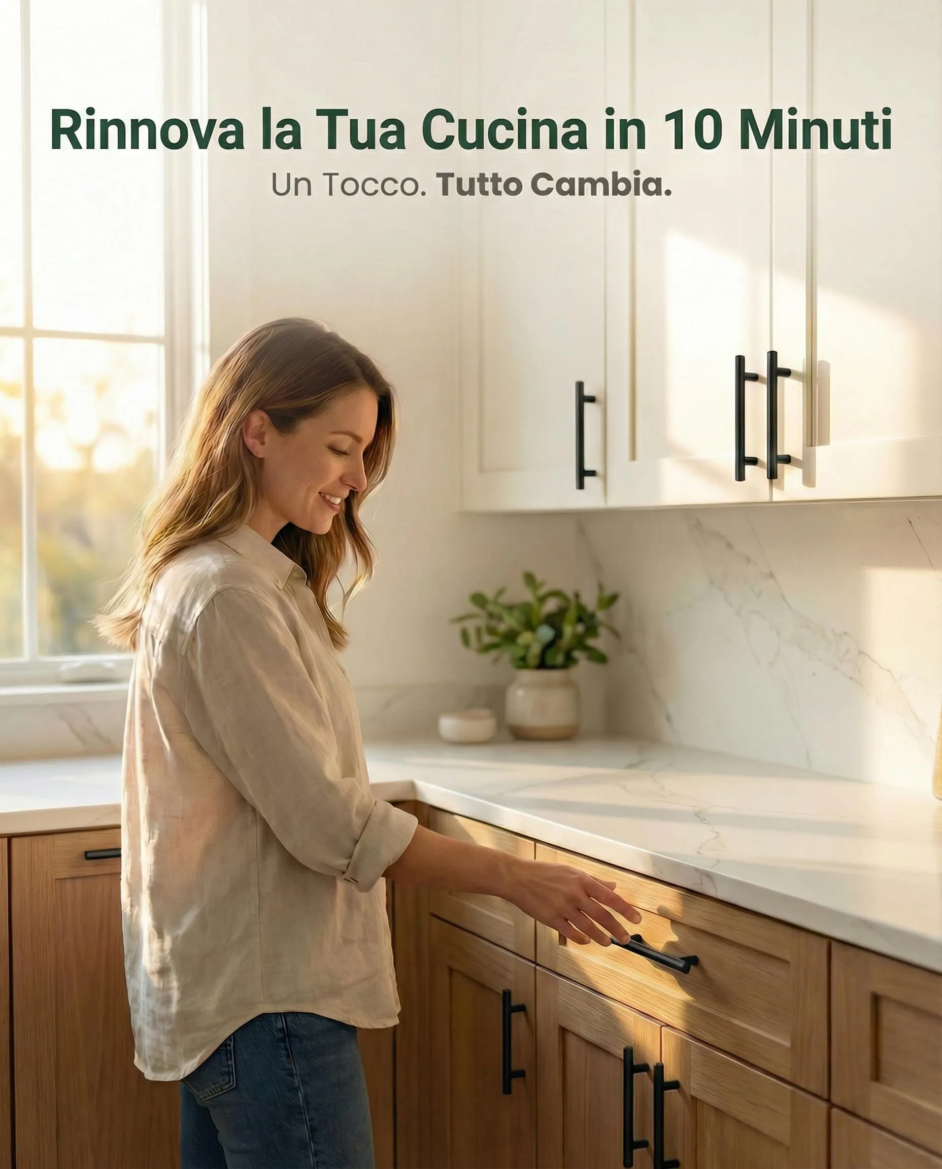 BAILROP Maniglie per Mobili da Cucina, Nero, 64mm, 15 Pezzi - immagine 4