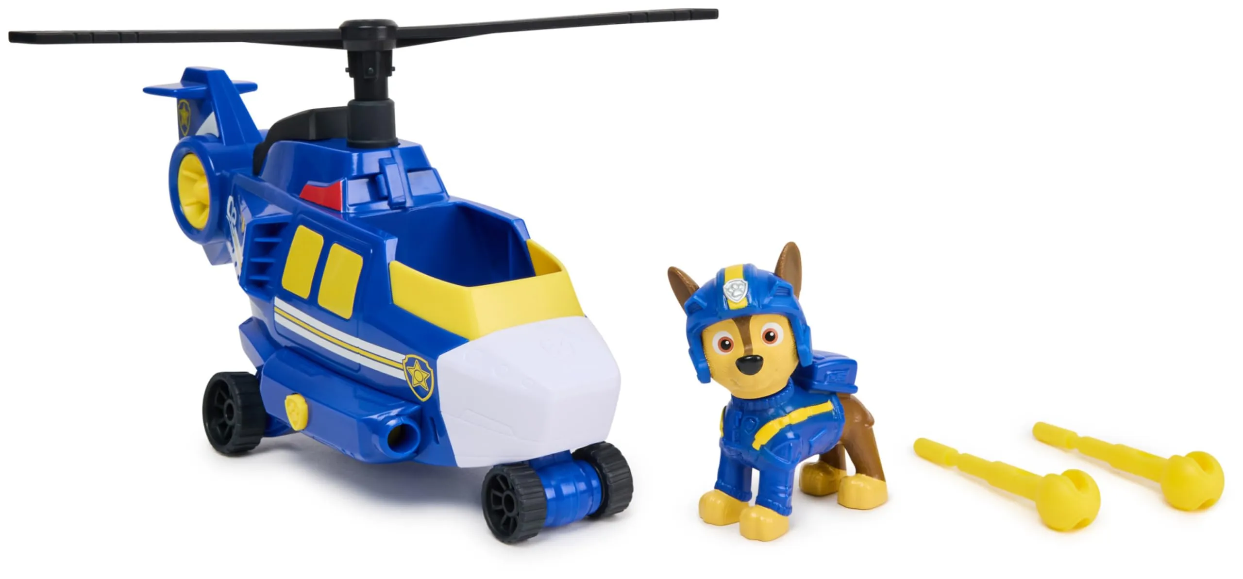 Paw Patrol Air Rescue Police Helicopter with Chase Figure - immagine 1