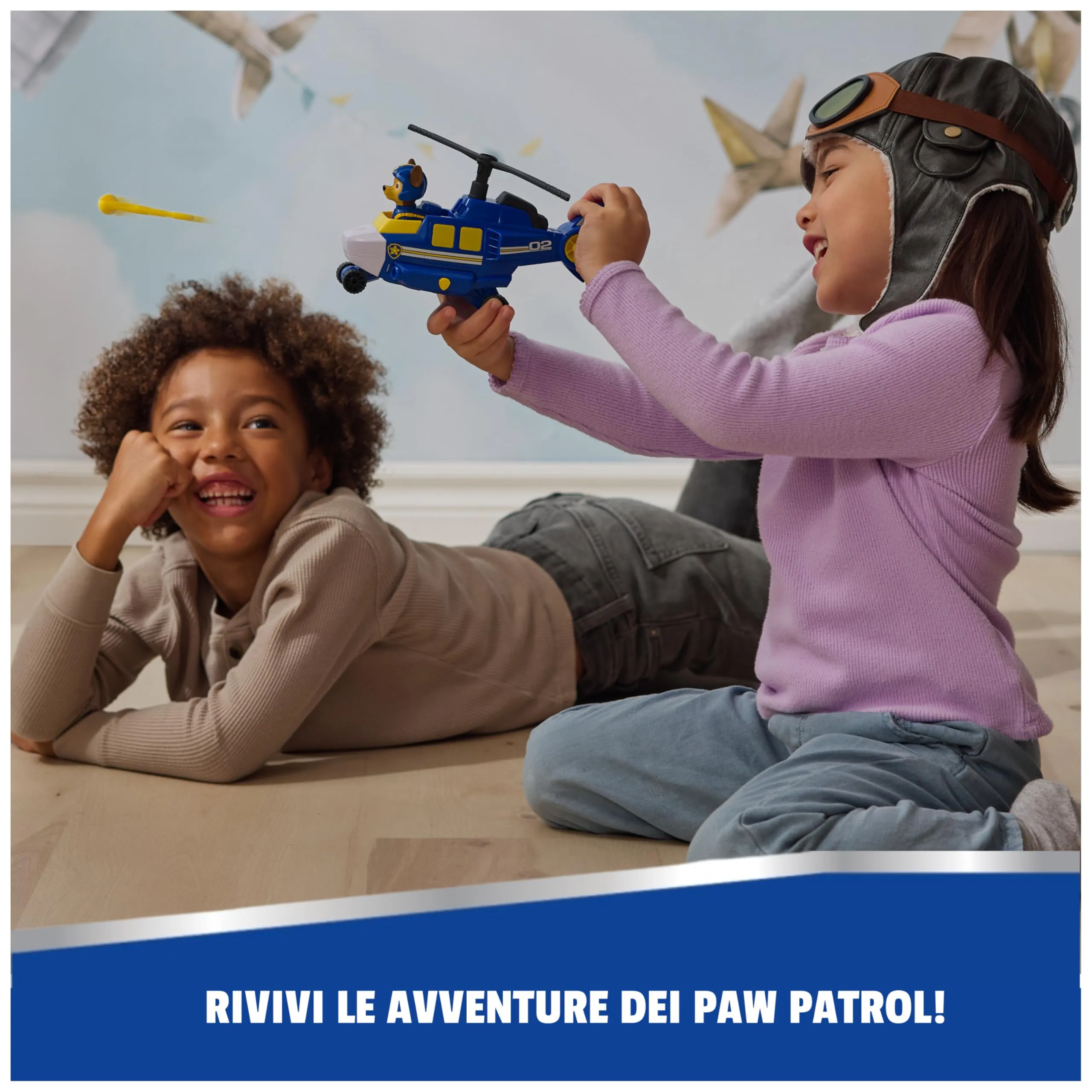 Paw Patrol Air Rescue Police Helicopter with Chase Figure - immagine 6