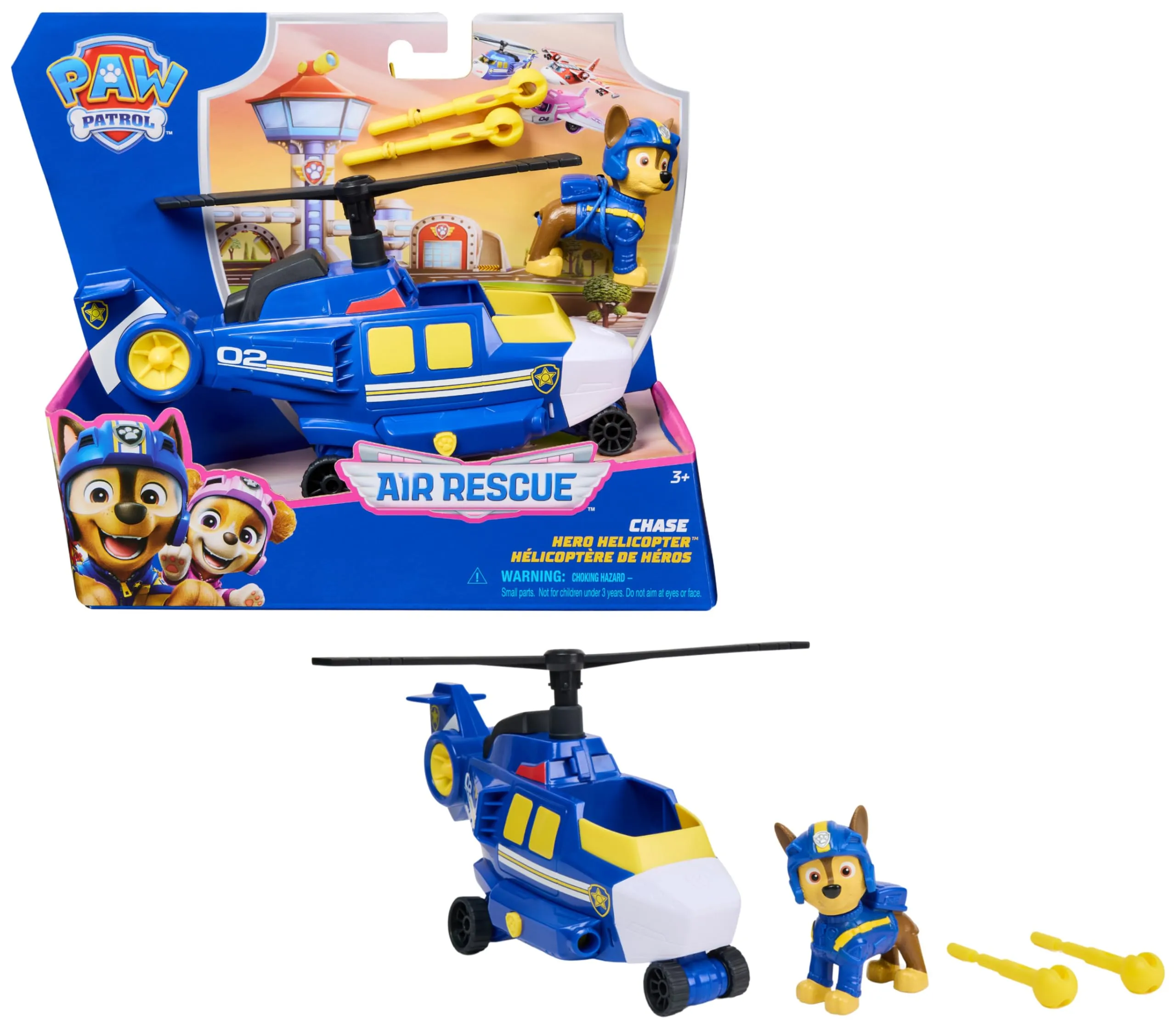 Paw Patrol Air Rescue Police Helicopter with Chase Figure - immagine 7